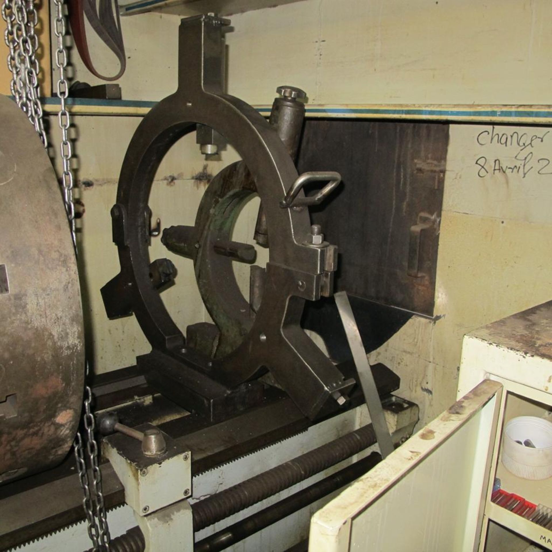 CLOVER MODEL 30/41" GAP BED ENGINE LATHE, 32" X 140" (32� OVER BED, 42� IN GAP), 24� 3 JAW CHUCK, SP - Image 10 of 15