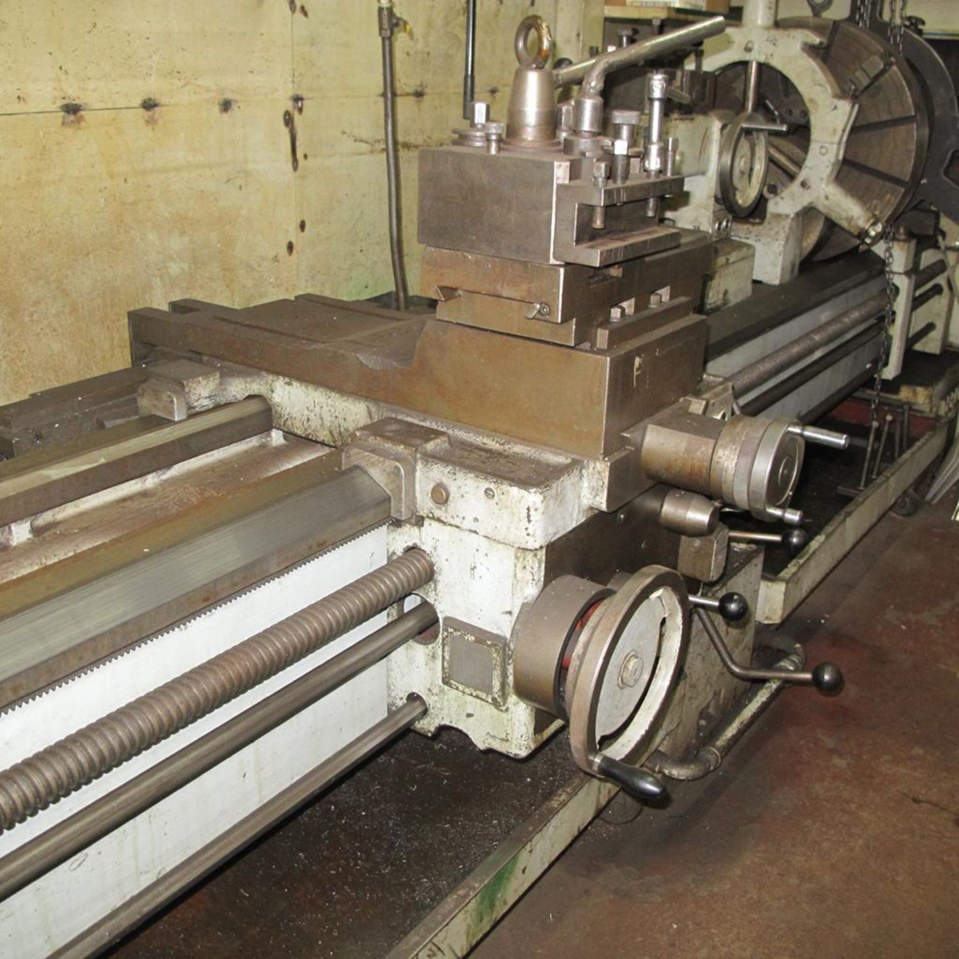 CLOVER MODEL 30/41" GAP BED ENGINE LATHE, 32" X 140" (32� OVER BED, 42� IN GAP), 24� 3 JAW CHUCK, SP - Image 6 of 15