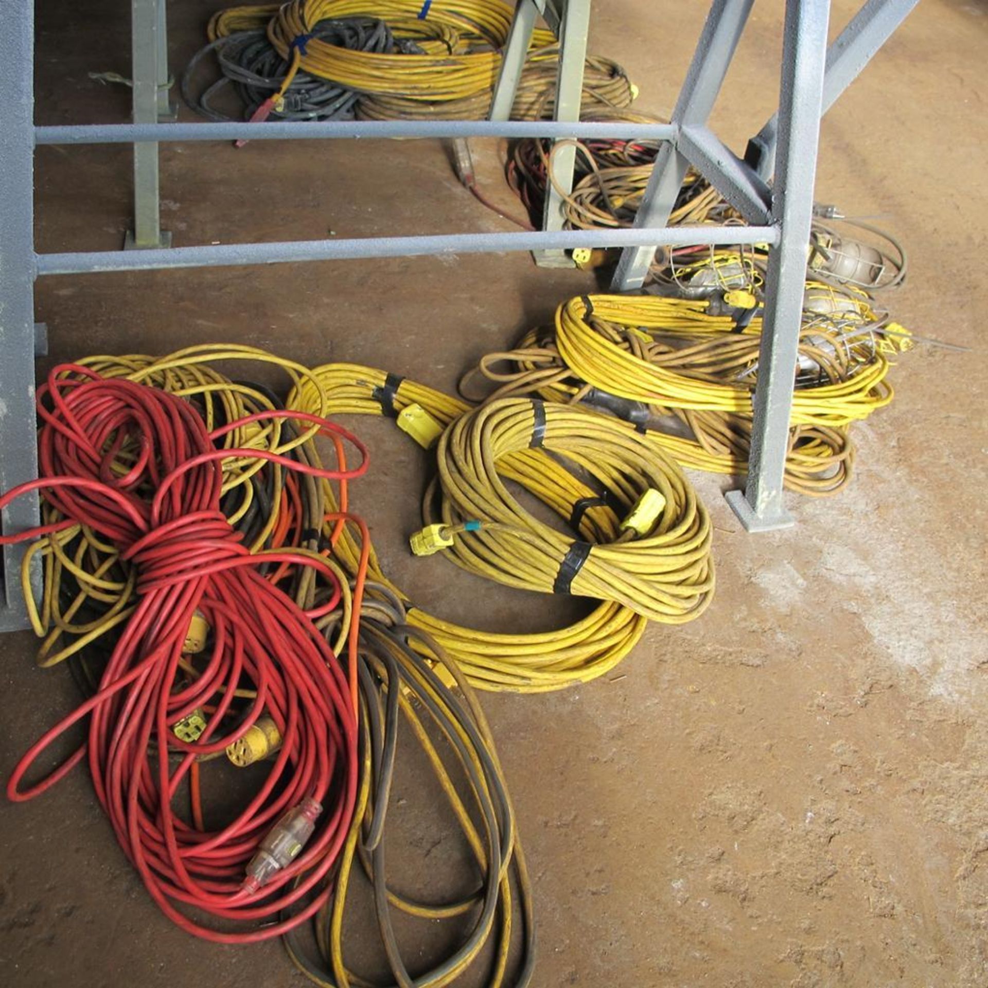LOT OF EXTENSION CORDS AND LAMPS (IN MAIN BLDG) - Image 2 of 2