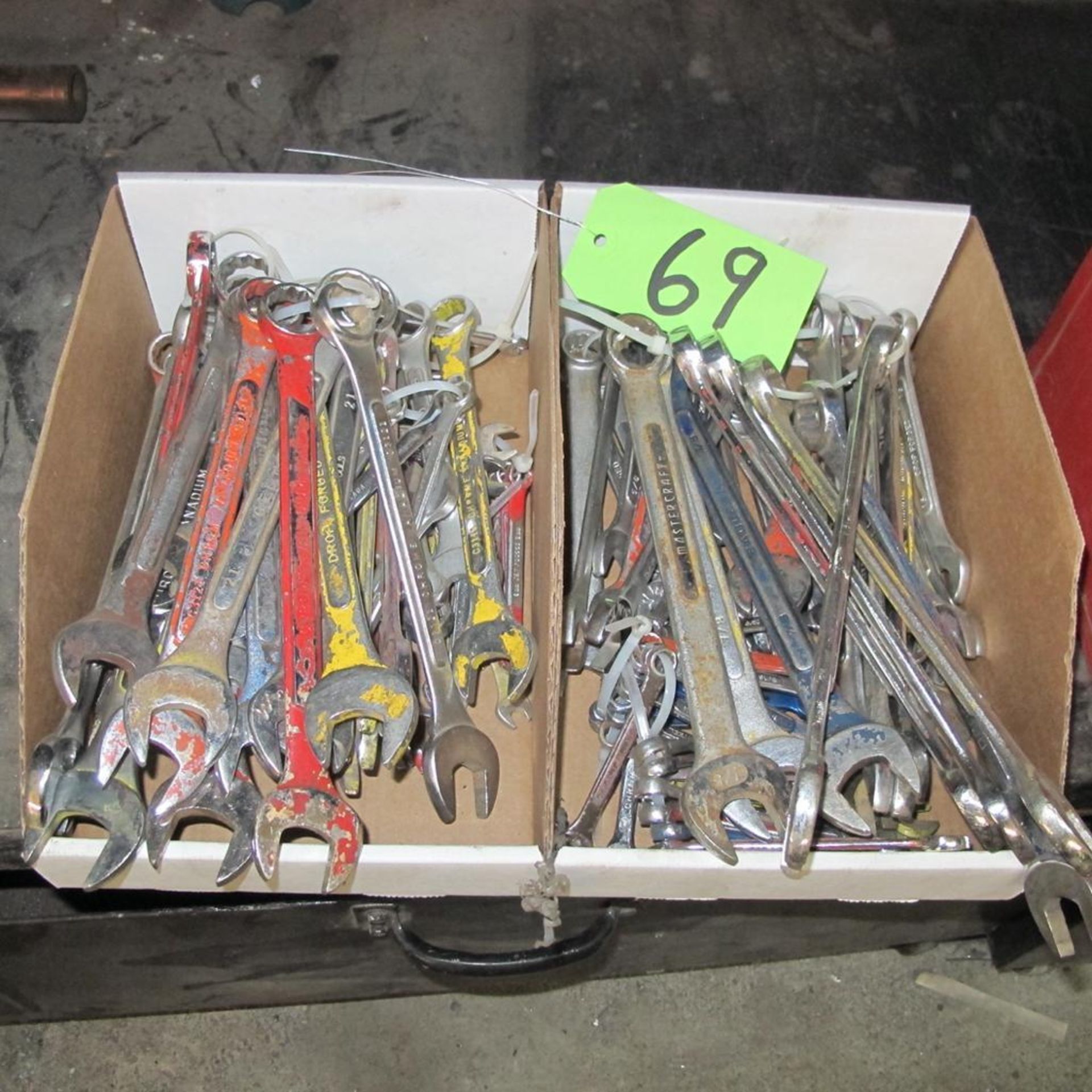 LOT OF 2 BOXES OF HAND WRENCHES (IN WEST BLDG)