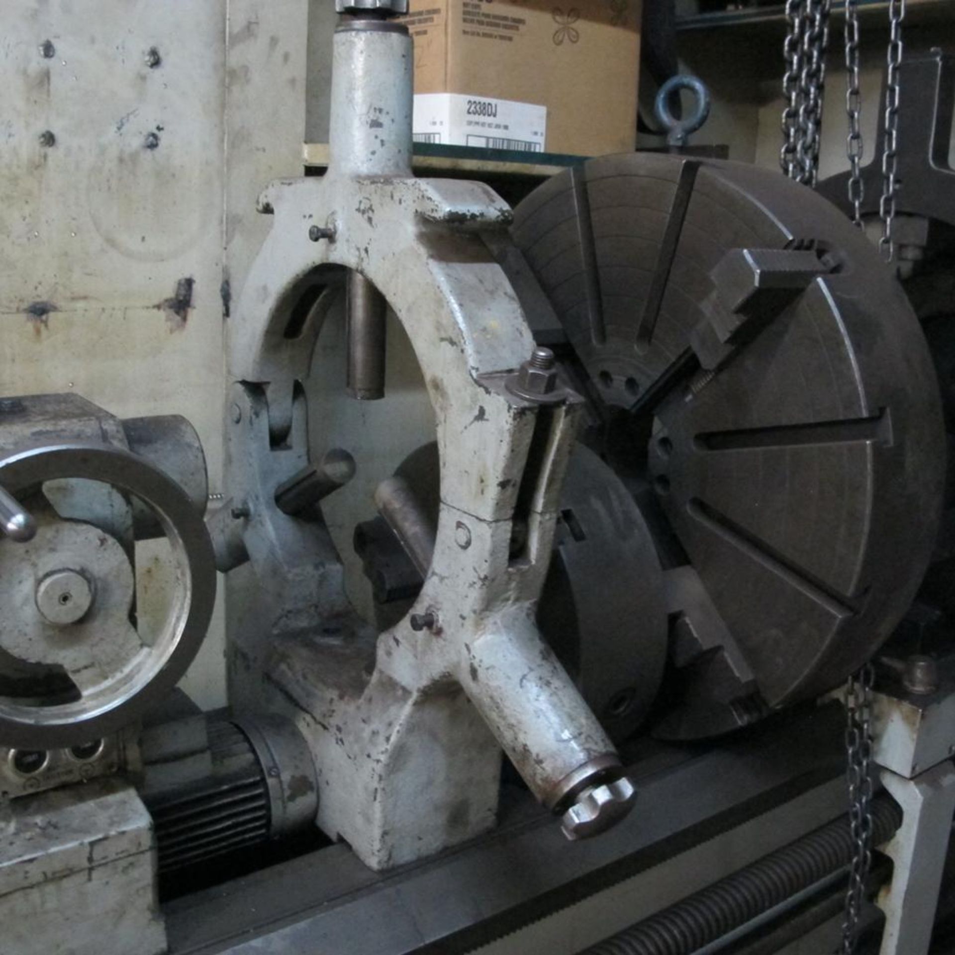 CLOVER MODEL 30/41" GAP BED ENGINE LATHE, 32" X 140" (32� OVER BED, 42� IN GAP), 24� 3 JAW CHUCK, SP - Image 8 of 15