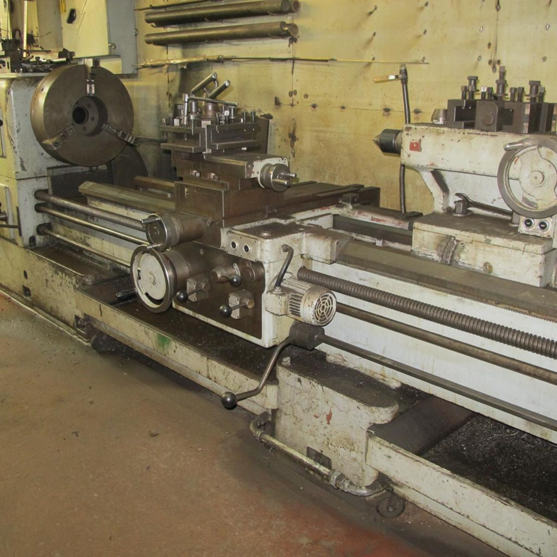 CLOVER MODEL 30/41" GAP BED ENGINE LATHE, 32" X 140" (32� OVER BED, 42� IN GAP), 24� 3 JAW CHUCK, SP - Image 11 of 15