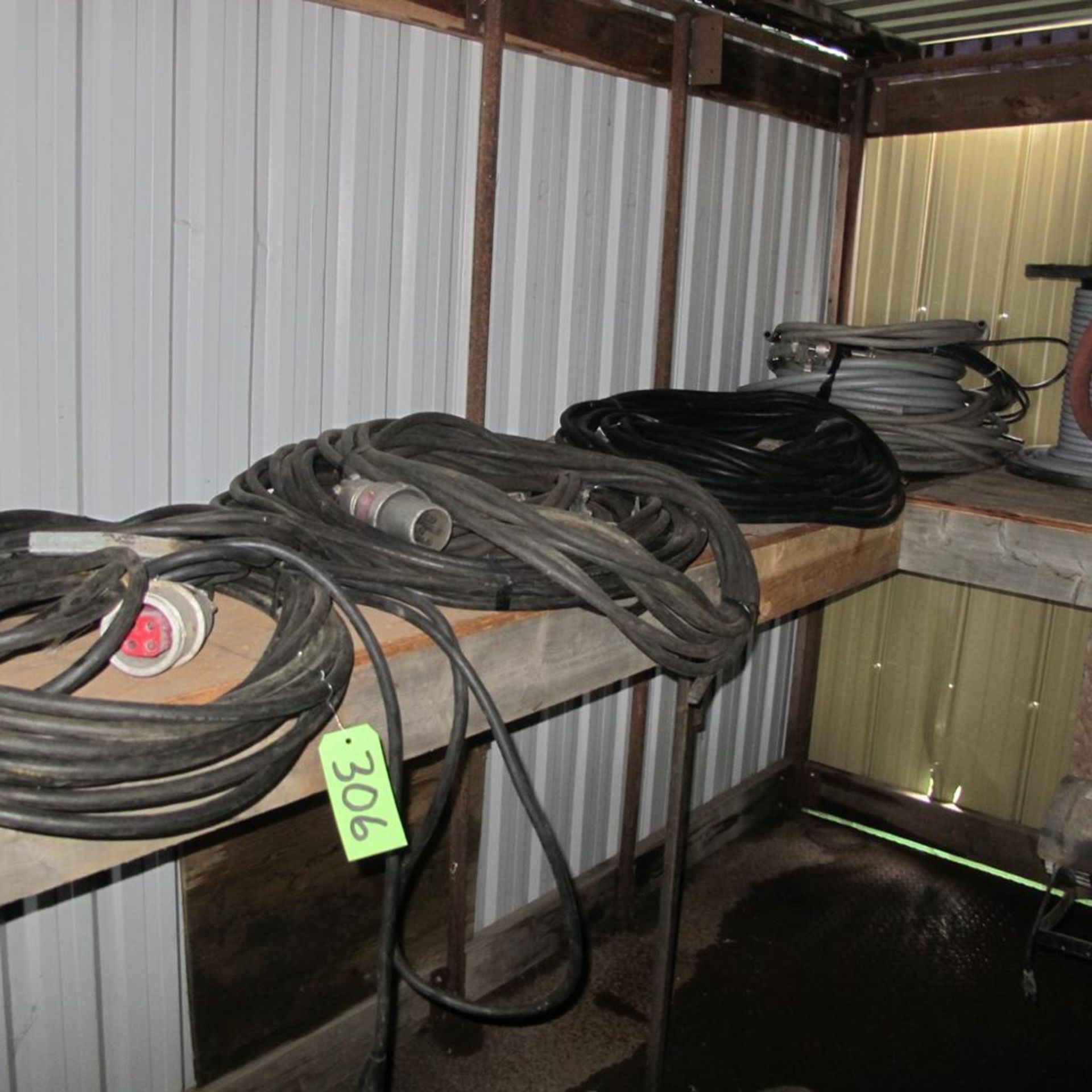 WELDING CABLES, HOSES, ROPE ON SHELF (NORTH BLDG)