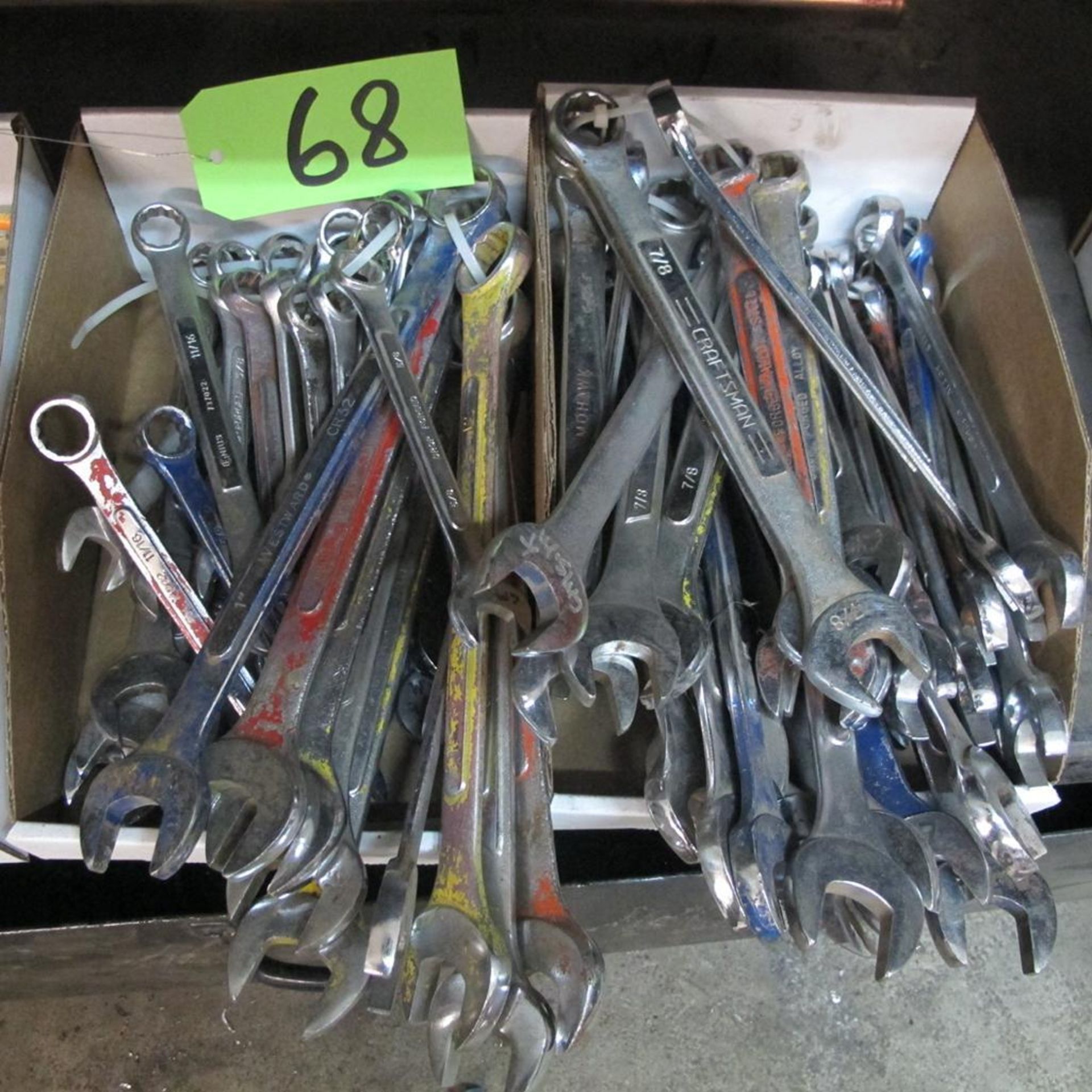 LOT OF 2 BOXES OF HAND WRENCHES (IN WEST BLDG)