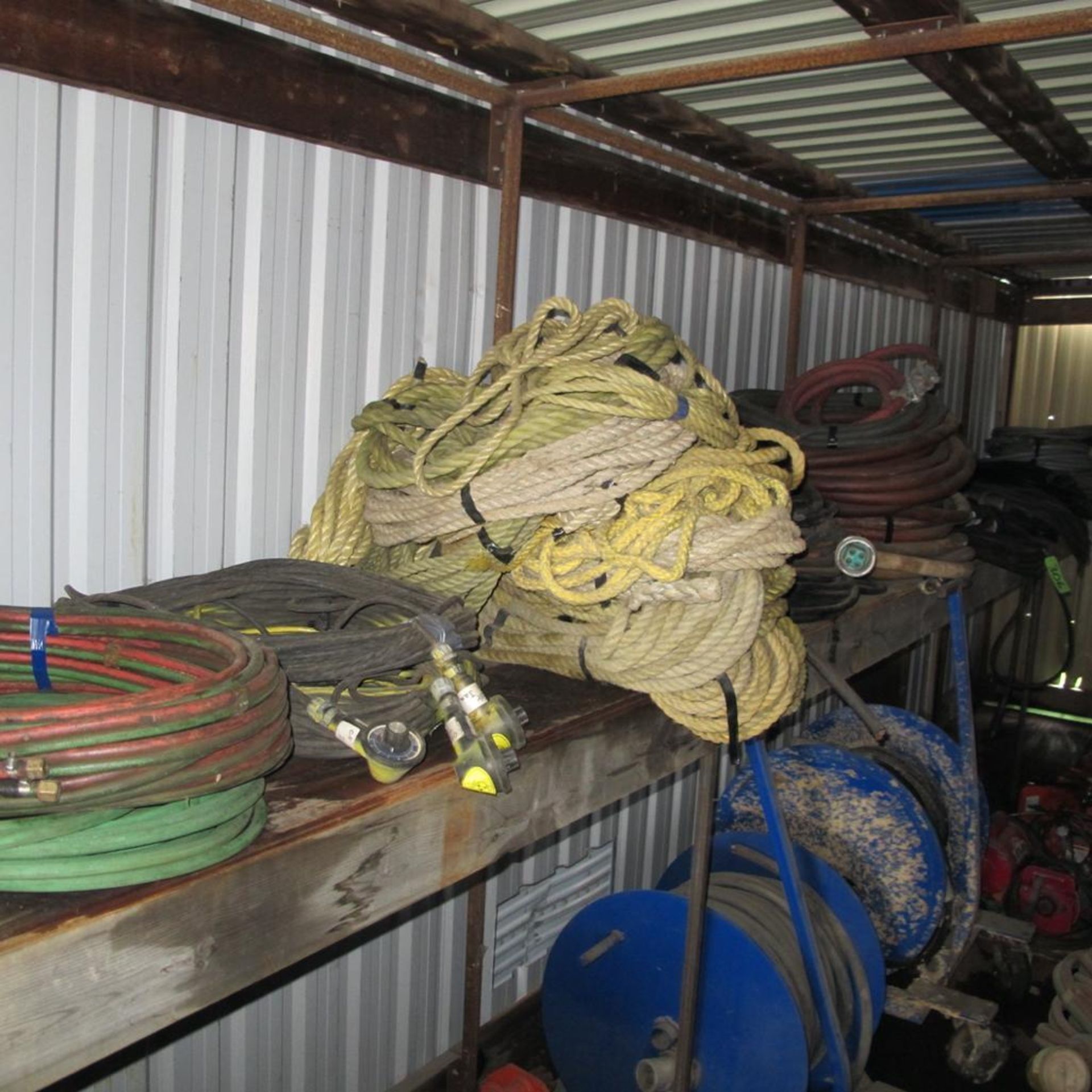 WELDING CABLES, HOSES, ROPE ON SHELF (NORTH BLDG) - Image 2 of 2