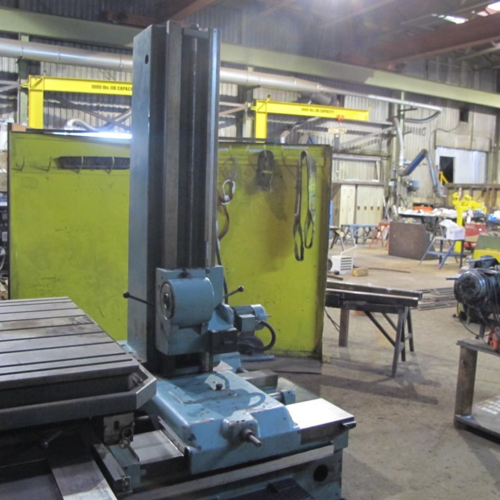 TOS HORIZONTAL BORING MILL MODEL W100A, 4" HEAD, 49" TABLE, TAILSTOCK, HEIDENHAIN 4 AXIS DRO, S/N 30 - Image 13 of 23