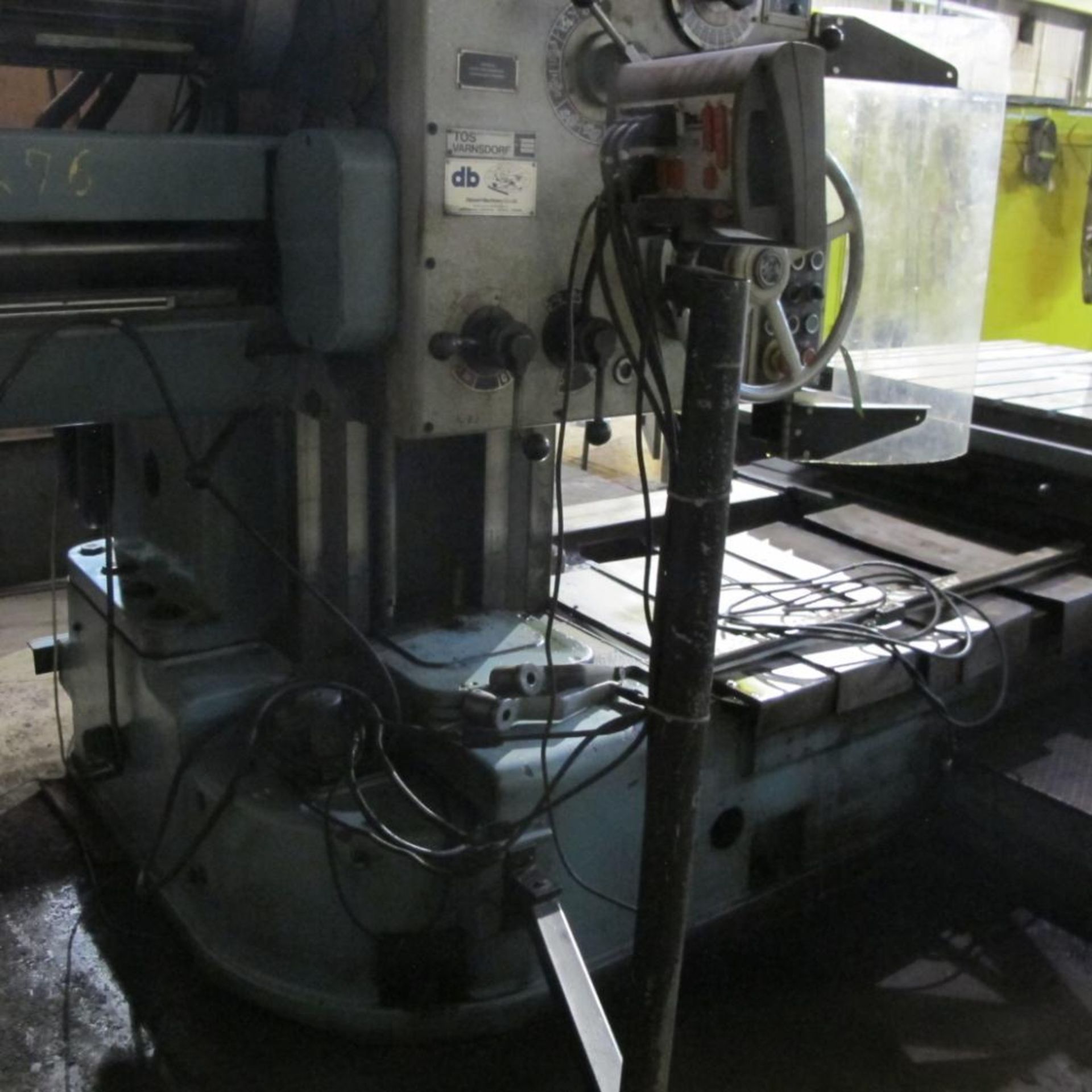 TOS HORIZONTAL BORING MILL MODEL W100A, 4" HEAD, 49" TABLE, TAILSTOCK, HEIDENHAIN 4 AXIS DRO, S/N 30 - Image 20 of 23