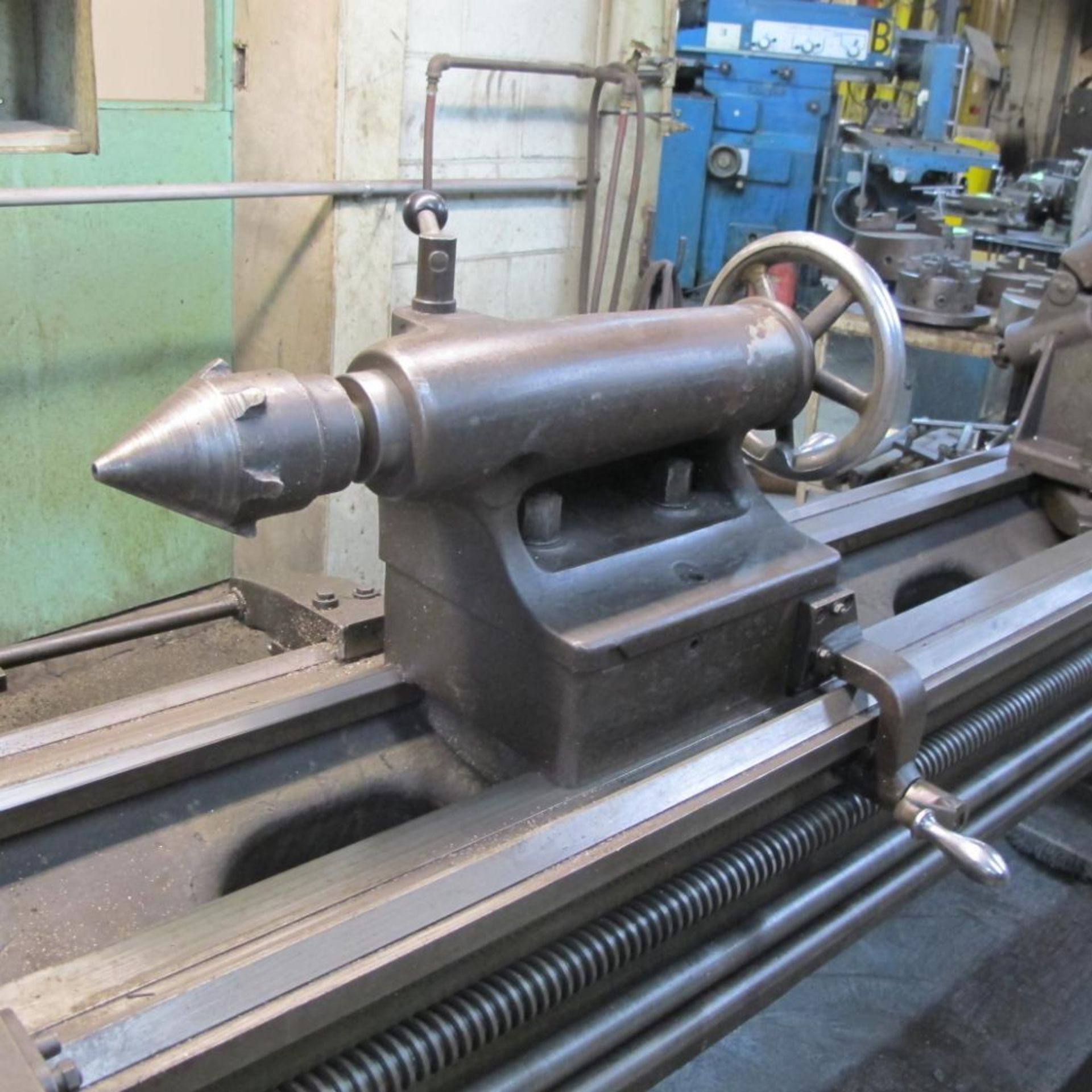 VDF 24" X 10' LATHE, 22" 4 JAW CHUCK, 3 1/4" BORE, TAILSTOCK, STEADY REST, FOLLOW REST, TOOL POSTS, - Image 12 of 16