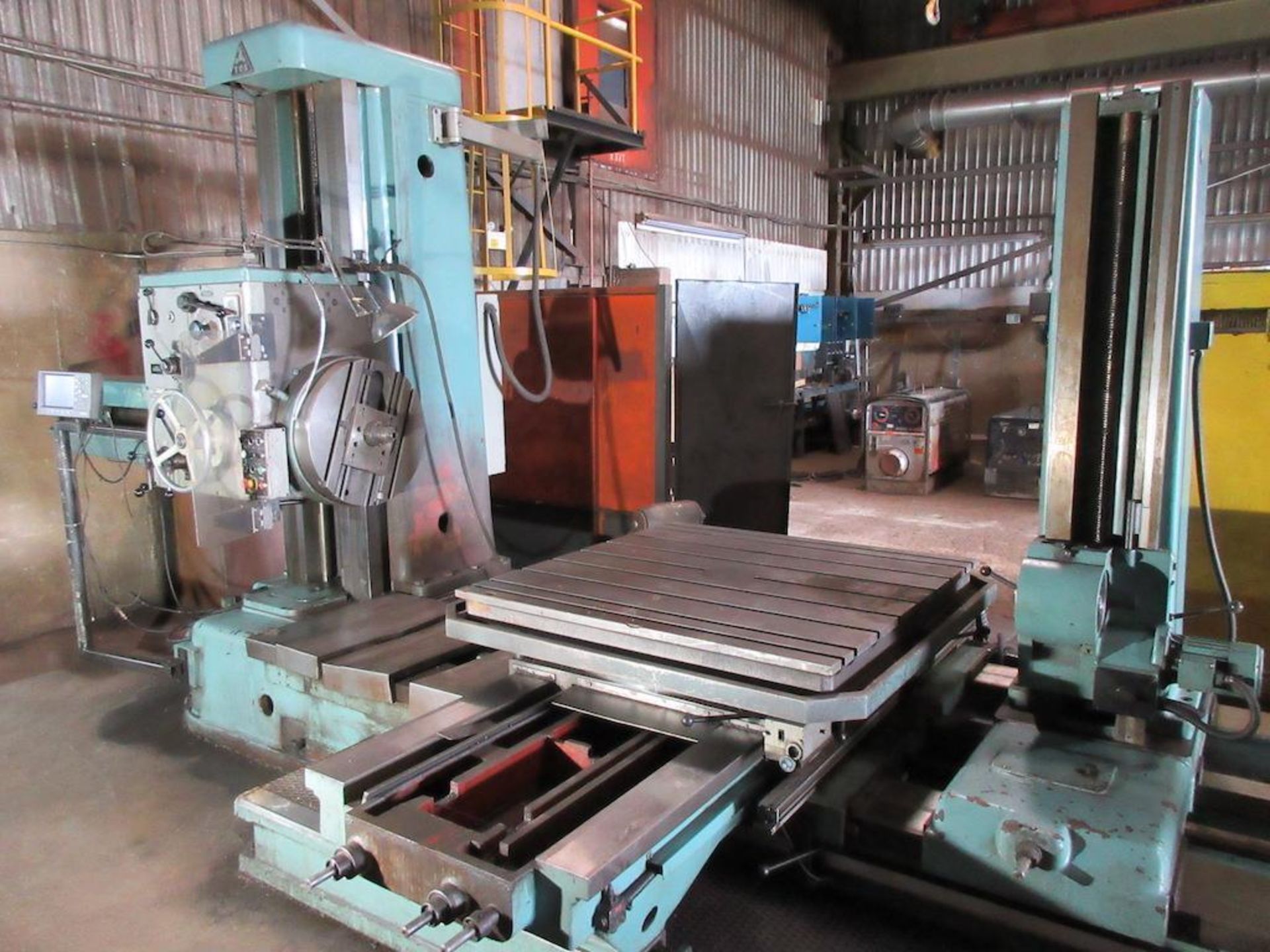 TOS HORIZONTAL BORING MILL MODEL W100A, 4" HEAD, 49" TABLE, TAILSTOCK, HEIDENHAIN 4 AXIS DRO, S/N 30 - Image 2 of 23