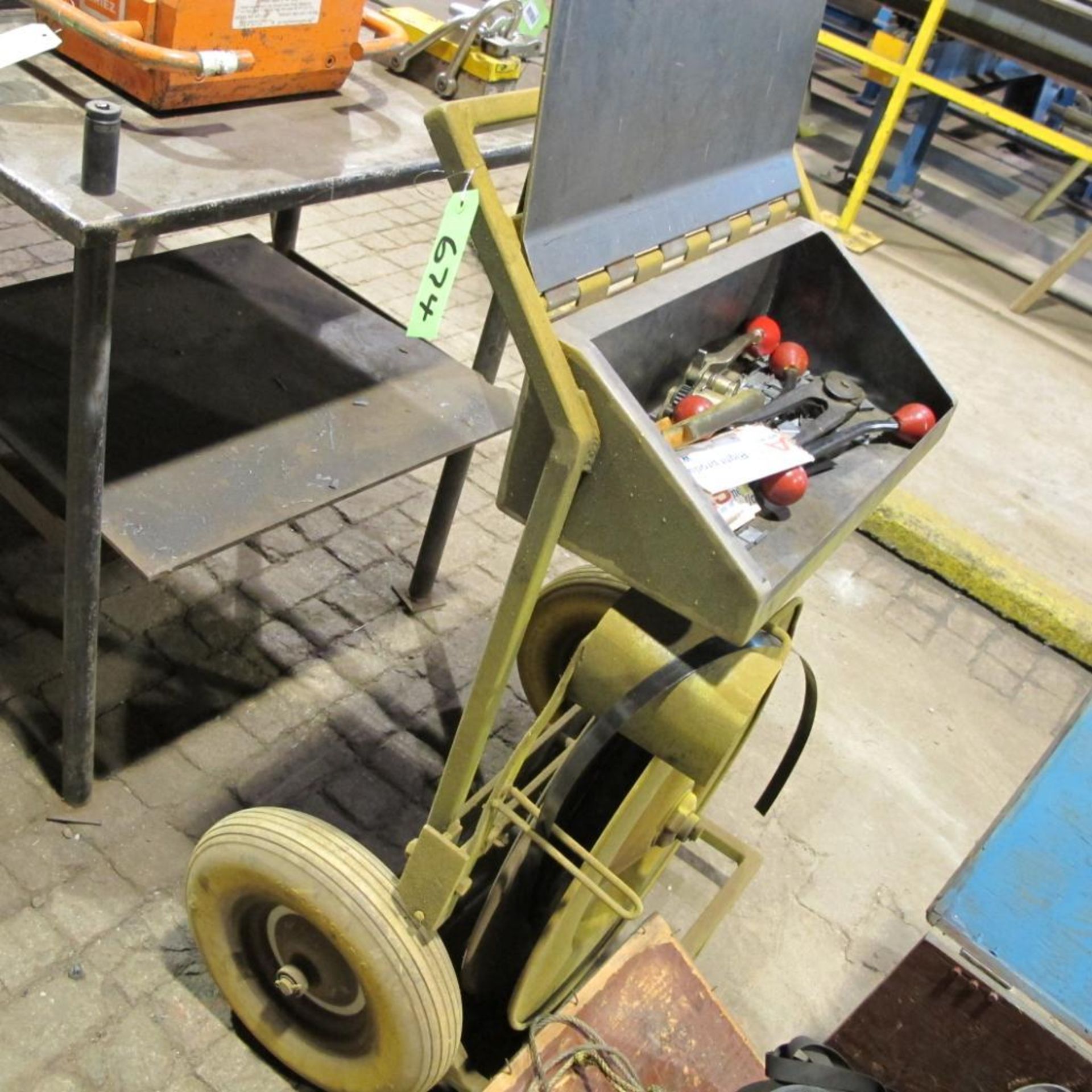 STRAPPING CART W/TOOLS (PLASMA CUTTING BAY)