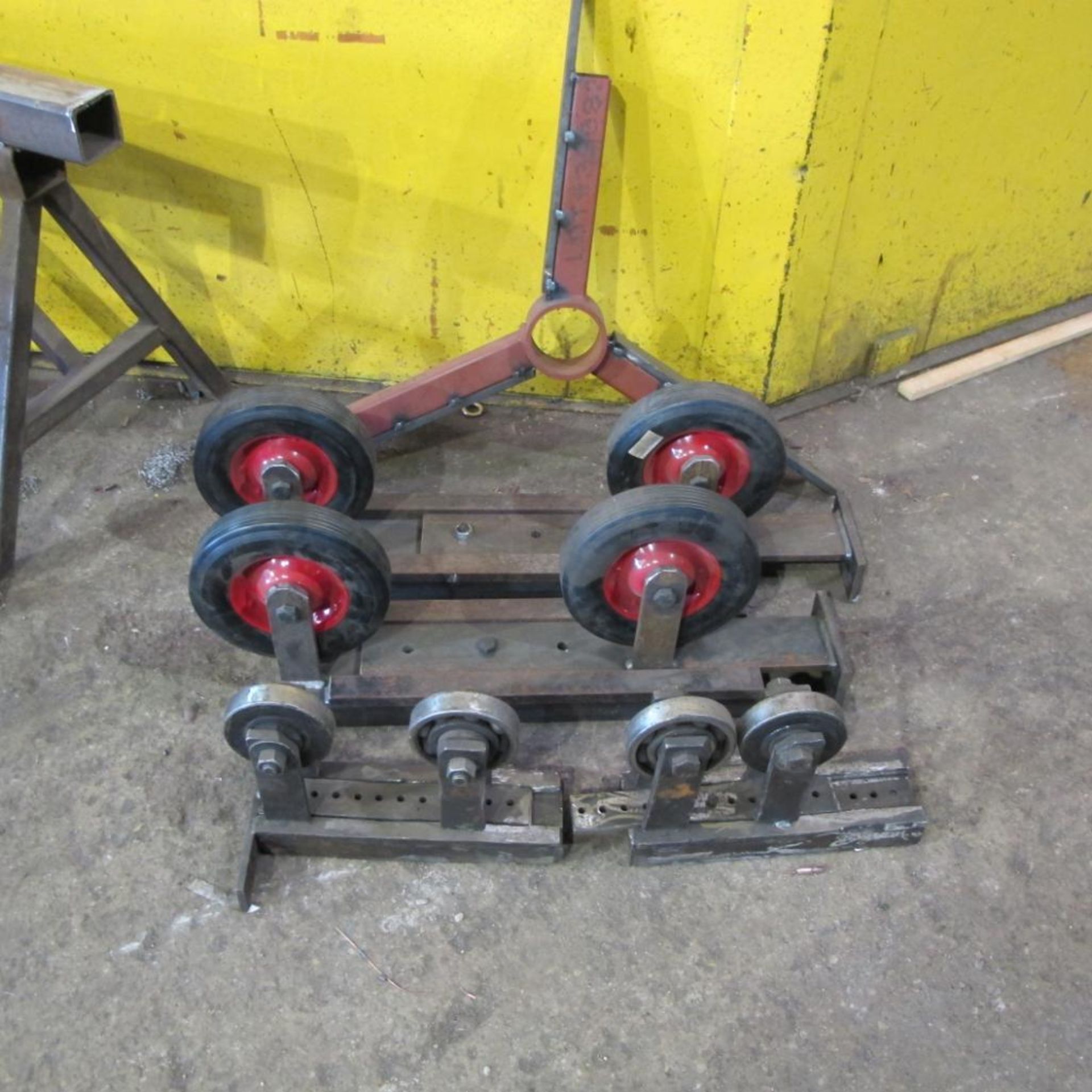 LOT OF 2 - 20" FLOOR MAGNETS, CART, CREEPER AND ROLLERS (FABRICATION SHOP) - Image 3 of 3