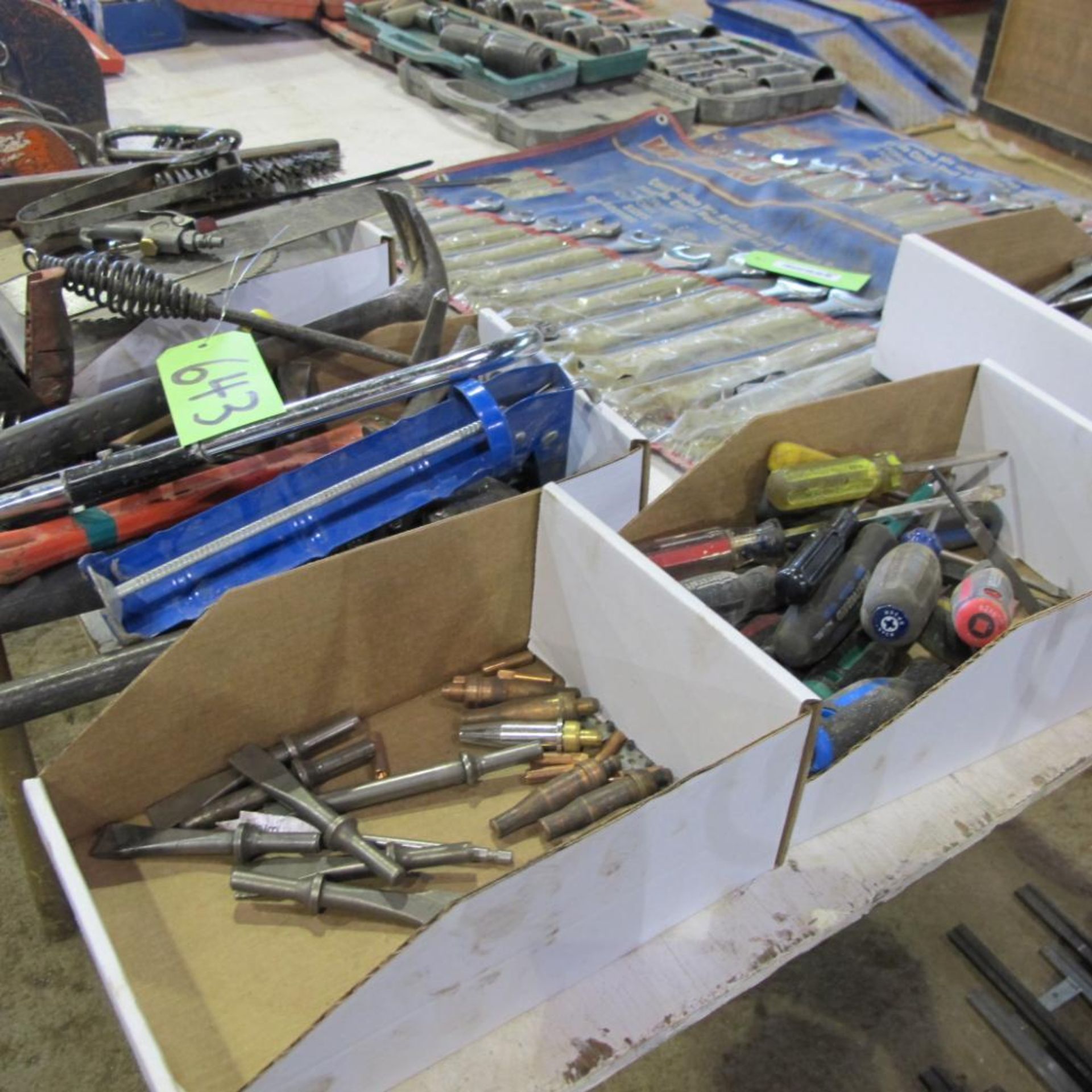 LOT OF 4 BOXES OF HAND TOOLS (FABRICATION SHOP) - Image 2 of 2