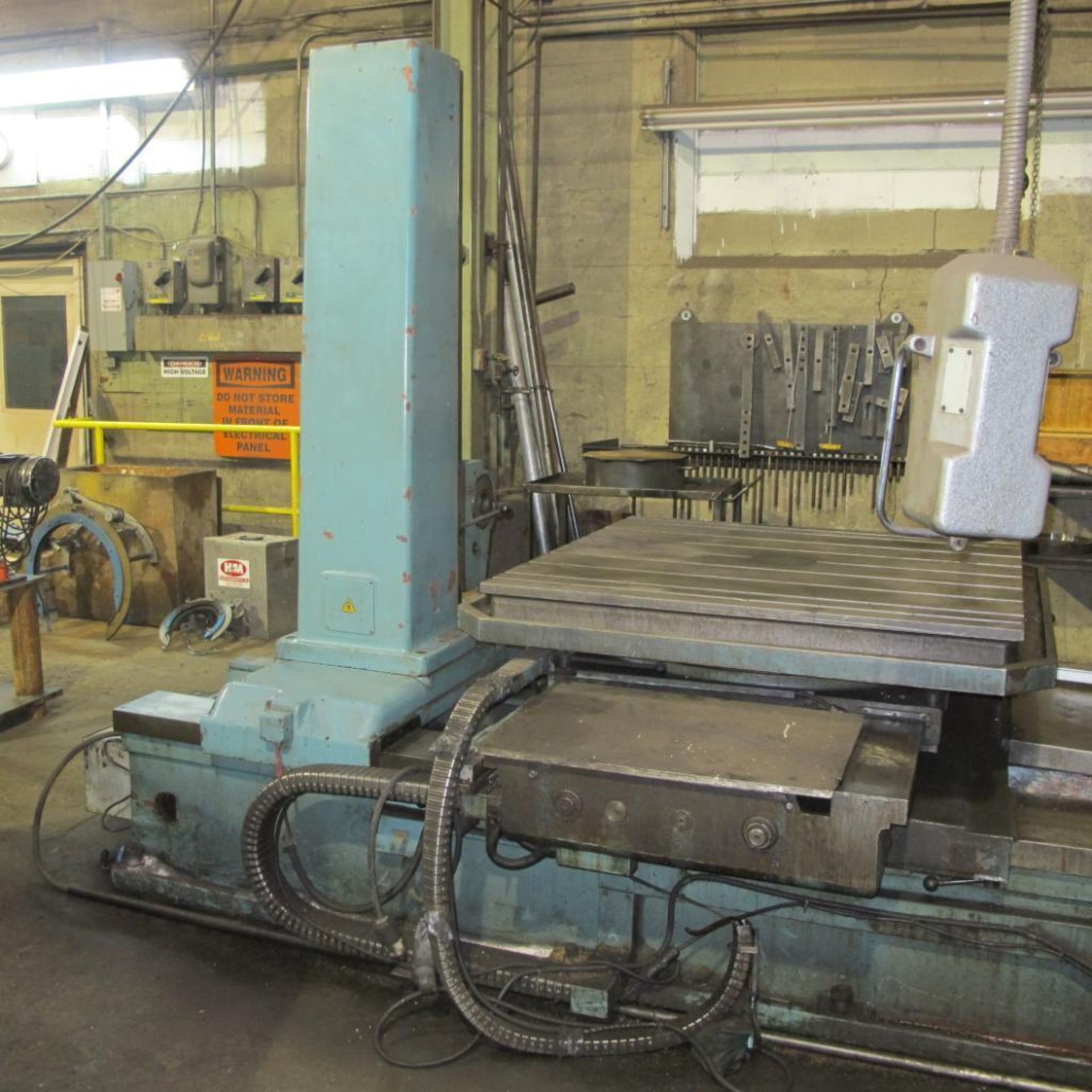 TOS HORIZONTAL BORING MILL MODEL W100A, 4" HEAD, 49" TABLE, TAILSTOCK, HEIDENHAIN 4 AXIS DRO, S/N 30 - Image 7 of 23
