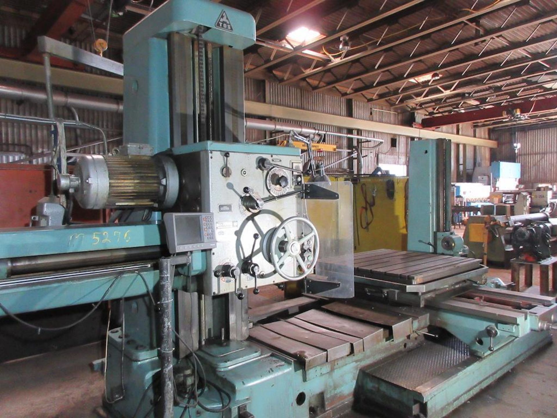 TOS HORIZONTAL BORING MILL MODEL W100A, 4" HEAD, 49" TABLE, TAILSTOCK, HEIDENHAIN 4 AXIS DRO, S/N 30 - Image 4 of 23