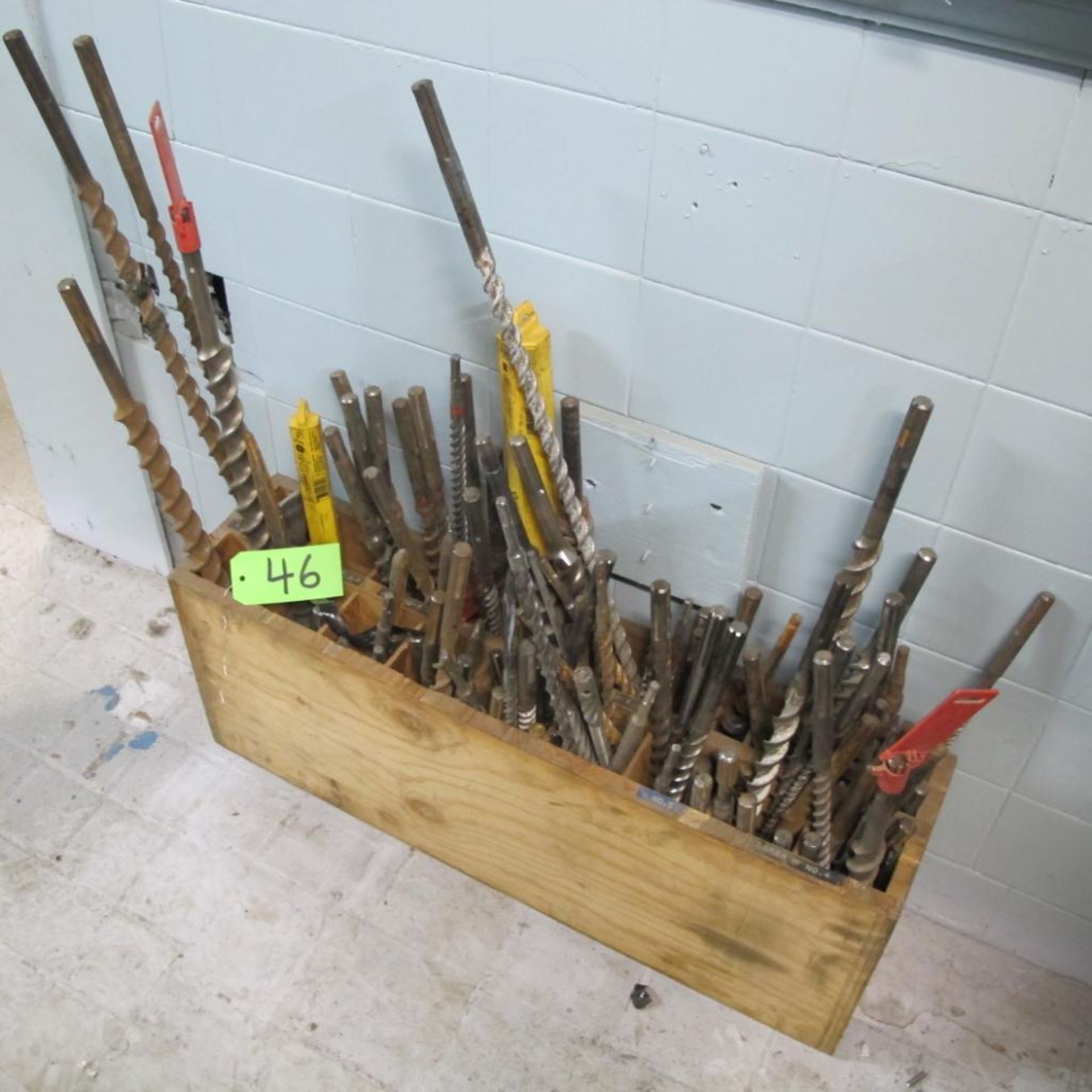 LOT OF CONCRETE DRILLS IN BOX (UPPER TOOL CRIB)