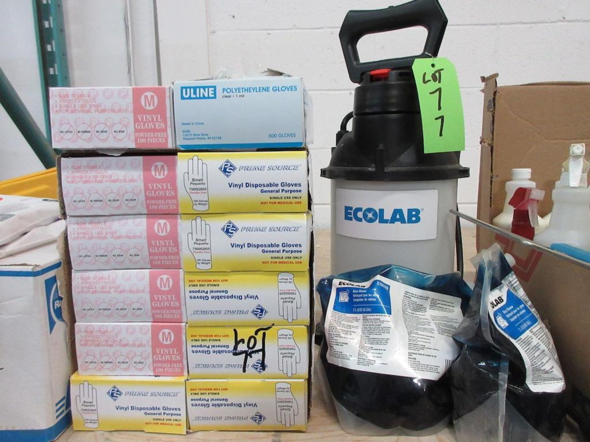 Lot Ecolab sprayer, chemicals, cleaning supplies etc. - Image 2 of 7
