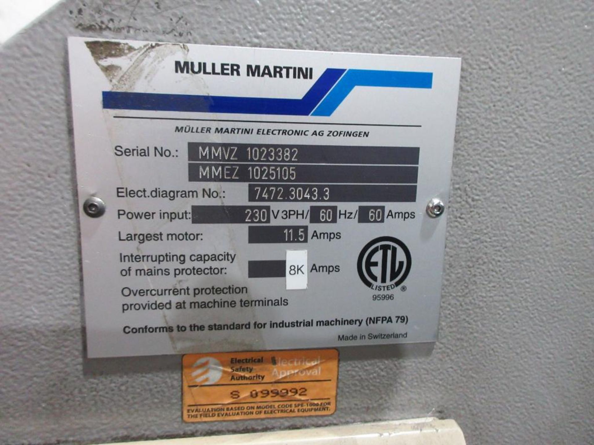 2005 Muller Martini Alphaliner inserter model 7500.0403, minimum pages 4 (tabloid, broadsheet, magaz - Image 9 of 15