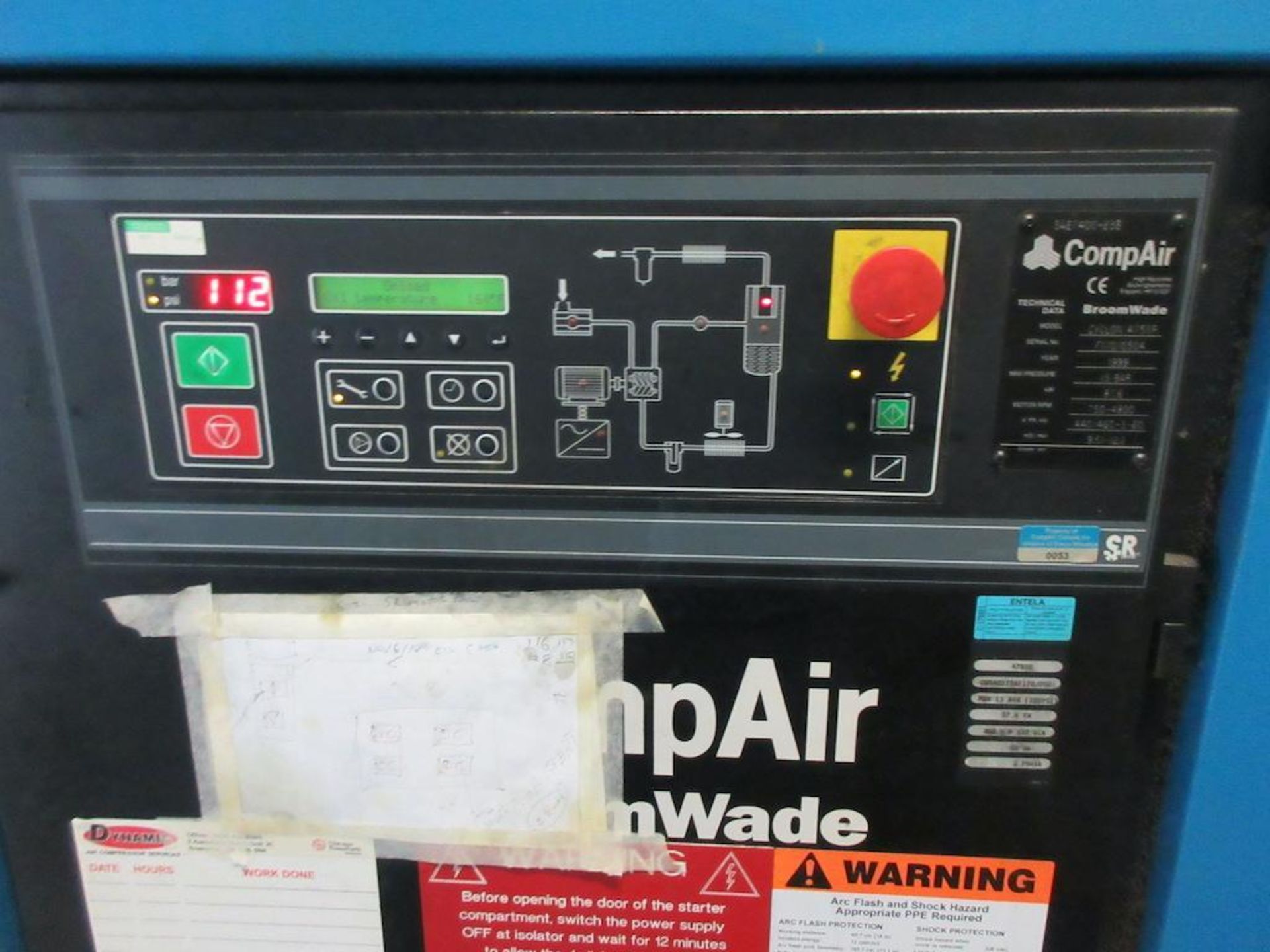 COMPAIR 50 hp air compressor model Cyclon 475 SR, 1999, sn F170/0504 [WB upper mezz] [Exclusive rigg - Image 2 of 4