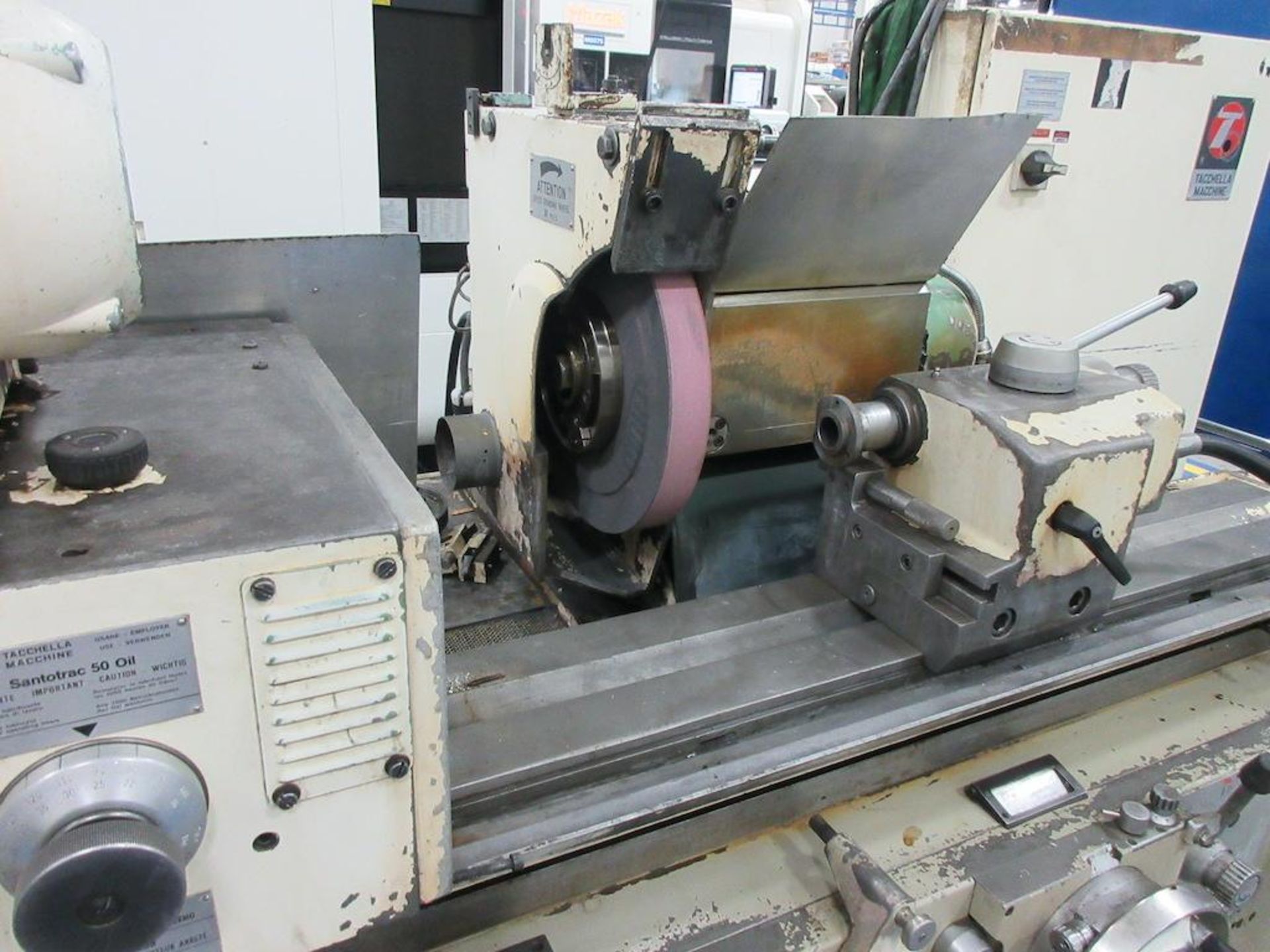 TACCHELLA MACCHINE OD grinder, model 1018, grinding wheel speed 33 m/s, max wheel dia 16", 1484 rpm, - Image 4 of 7