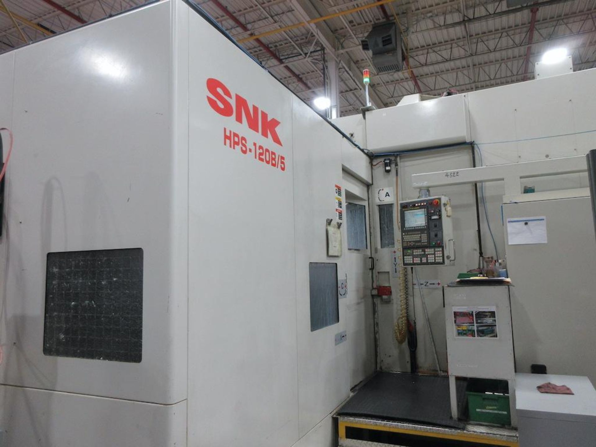 2006 SNK HPS 120B/5 5 axis high speed CNC Horizontal Machining Center Profiler, Fanuc 31i  model A5, - Image 5 of 14