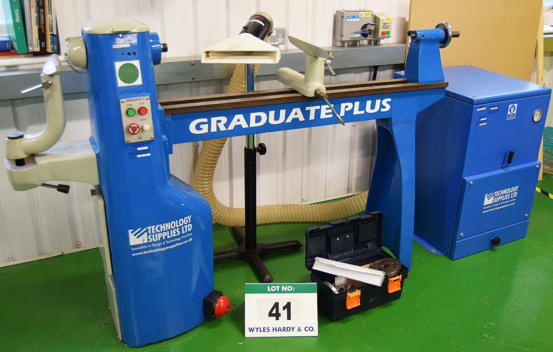 A TECHNOLOGY SUPPLIES Graduate Plus Wood Turning Lathe, Serial No. 0089 (2009), with Variable