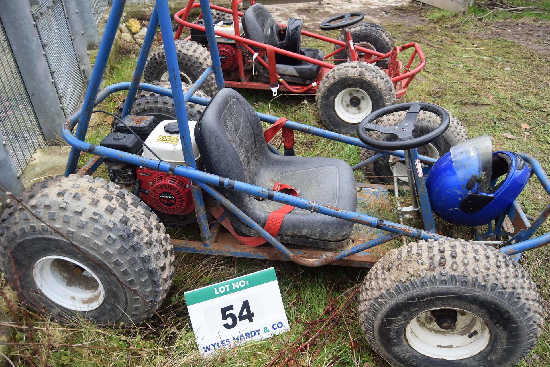 A GEMINI CARTS Navigator Petrol Powered Off Road Go Kart with HONDA GX160 5.5HP Pull Start 4- - Image 2 of 2