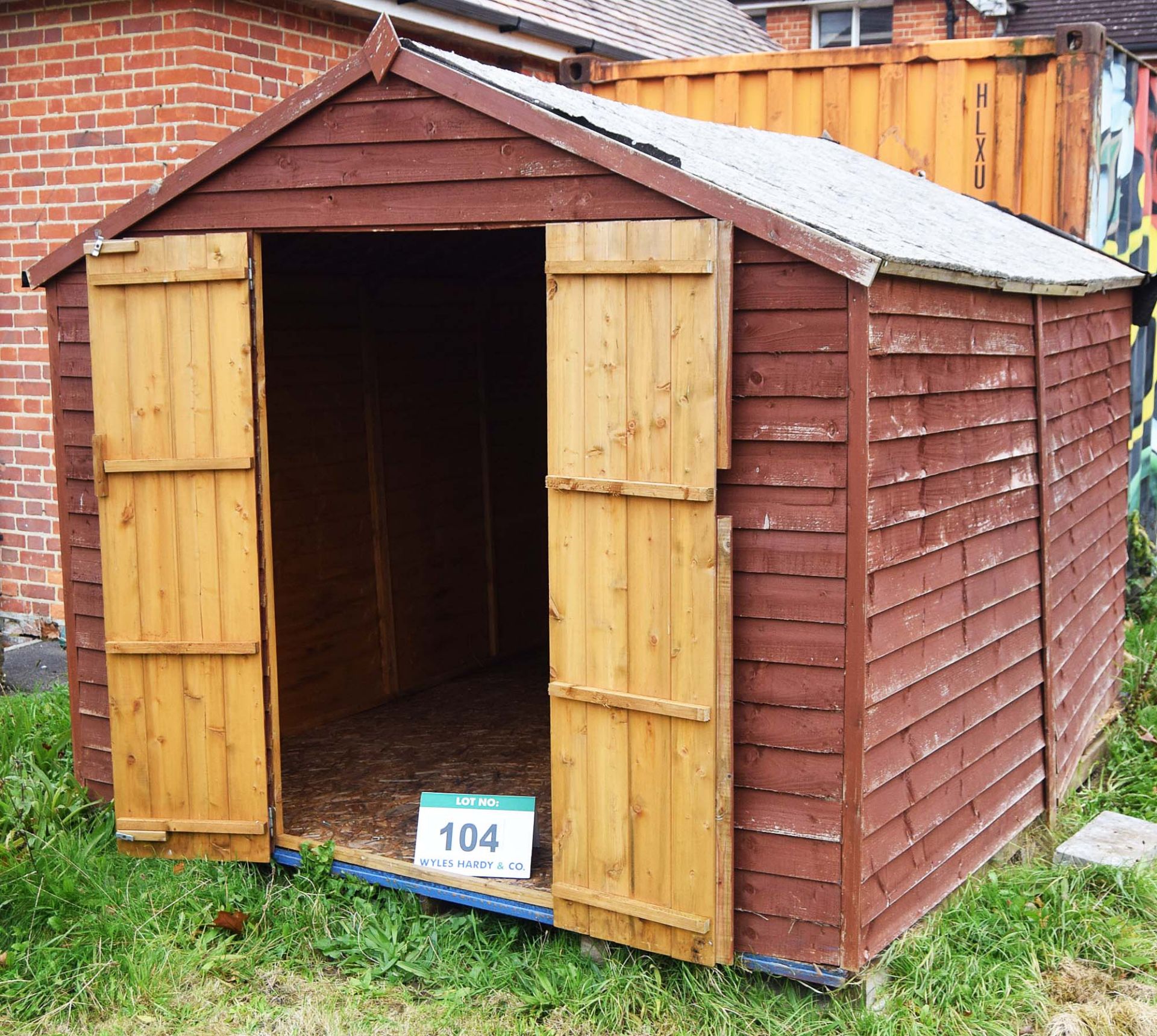 A 10ft x 8ft Timber Framed Garden Shed