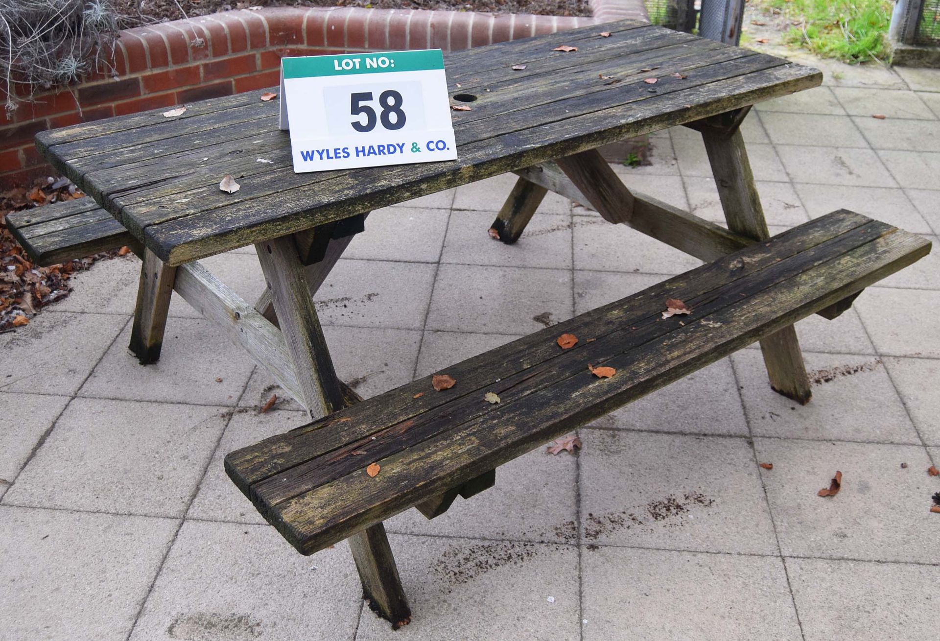 A Timber Picnic Bench