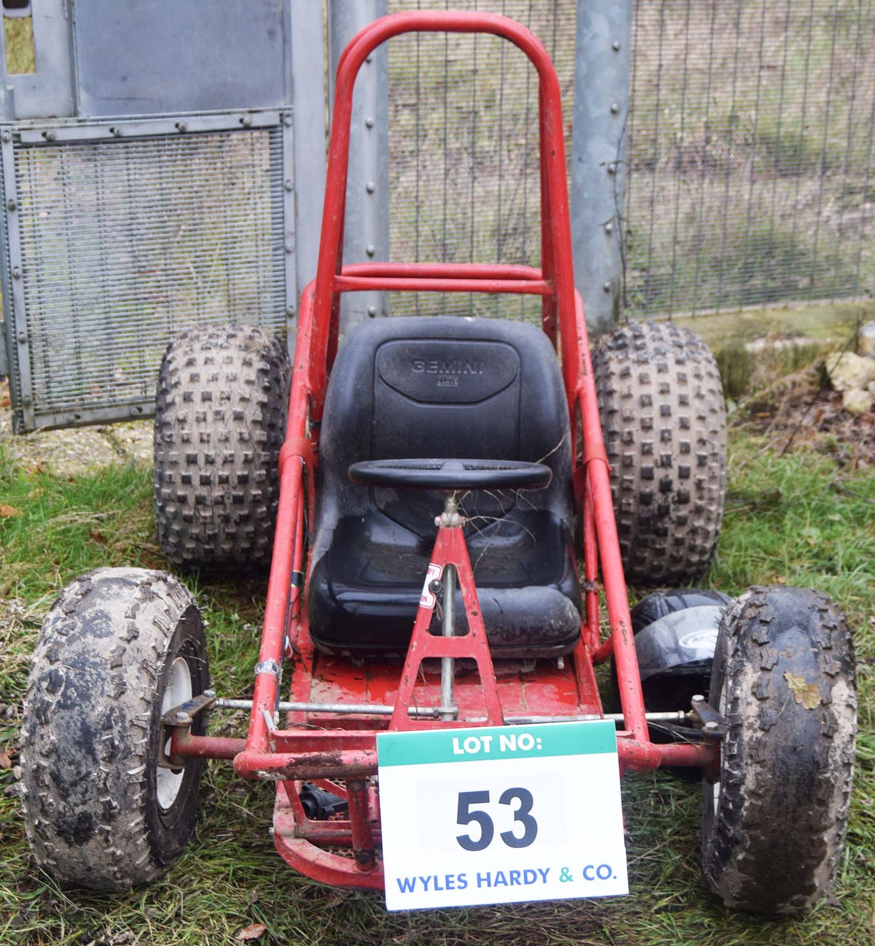 A GEMINI CARTS Navigator Petrol Powered Off Road Go Kart with HONDA GX160 5.5HP Pull Start 4-