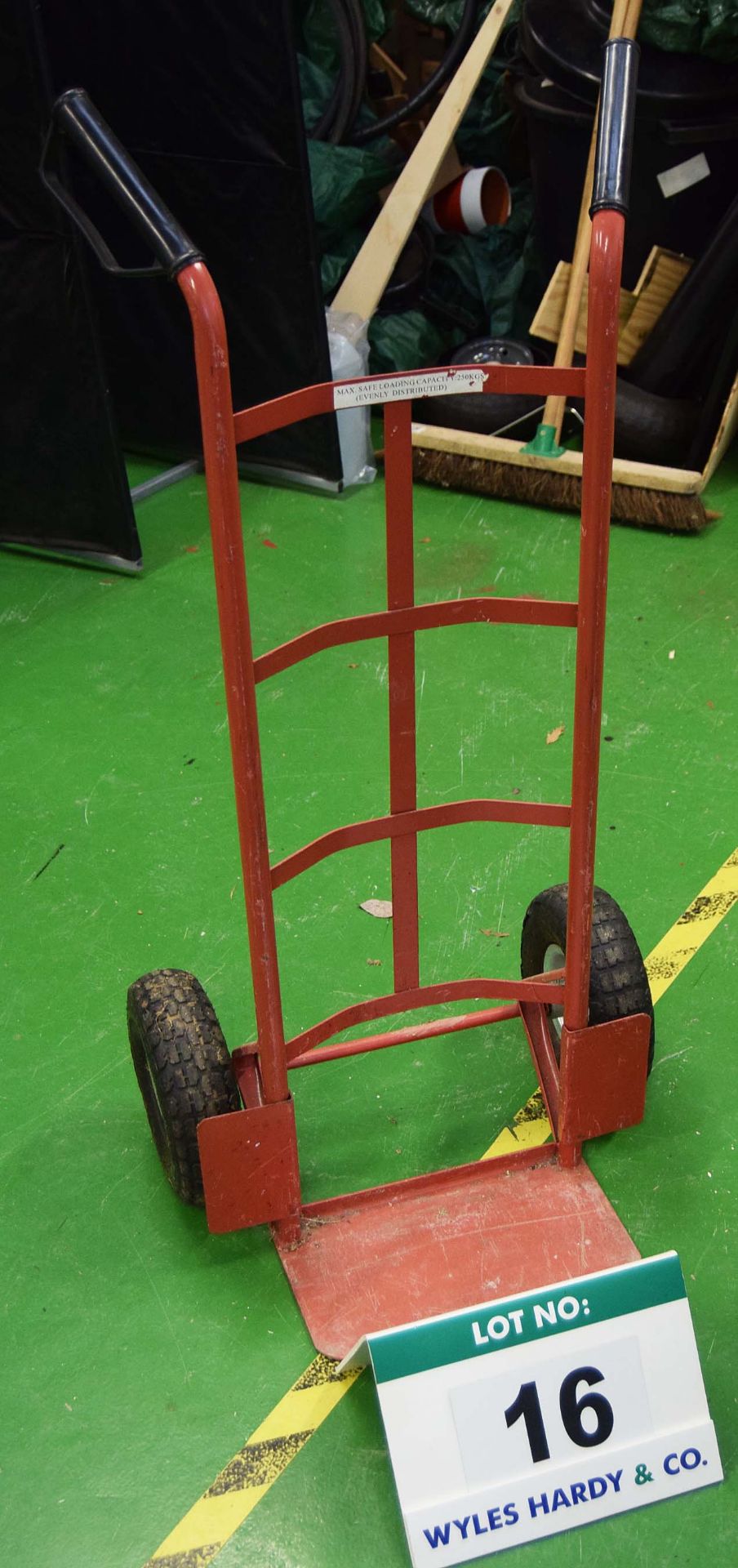 A Red Steel Sack Barrow