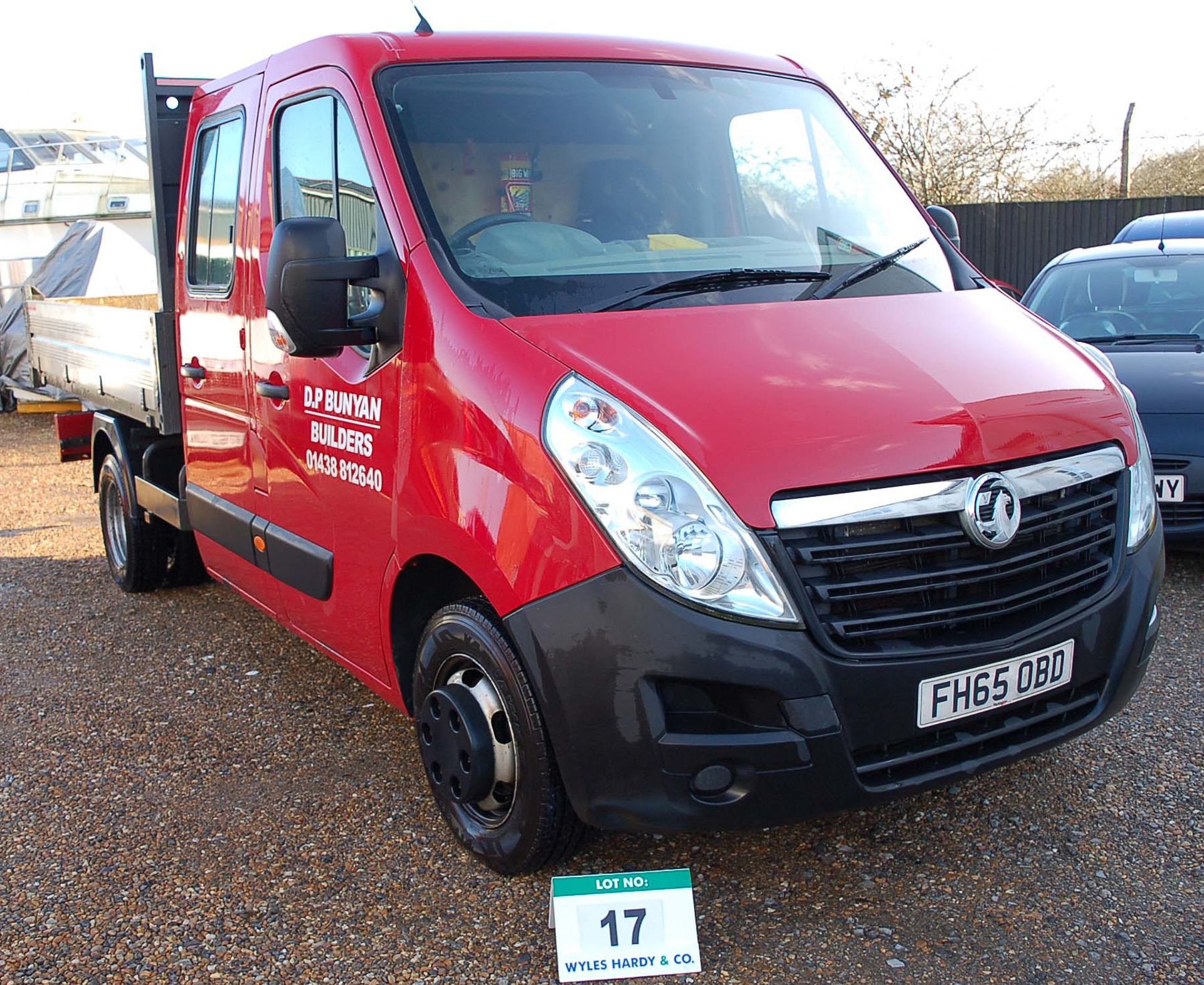 A VAUXHALL MOVANO R3500 L3HI 2.3 CDTi 5/5 DRW Long Wheel Base Crewcab Tipper Truck Registration