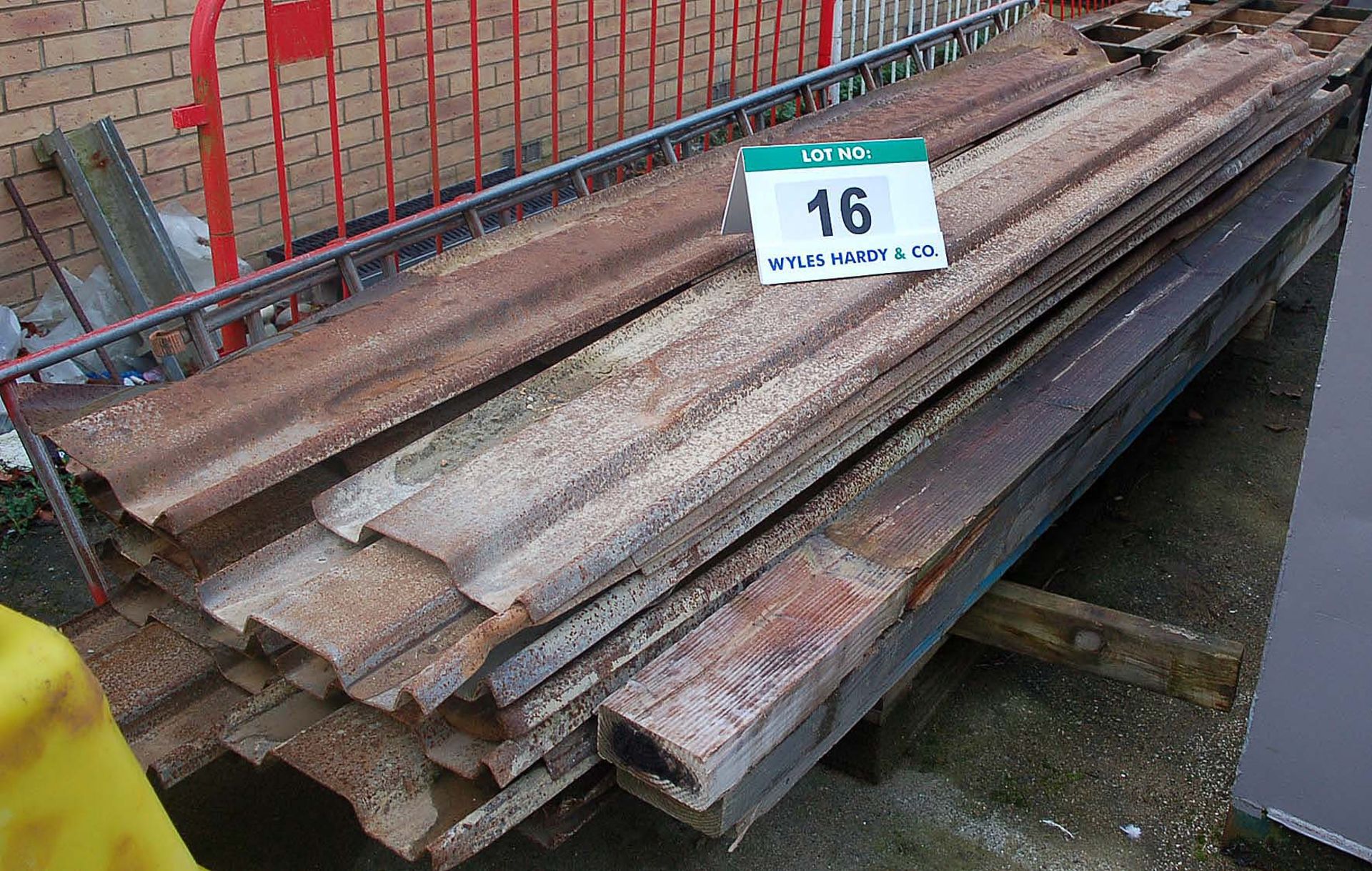 A Quantity of Approx. 40 Pieces of Steel Trench Sheets