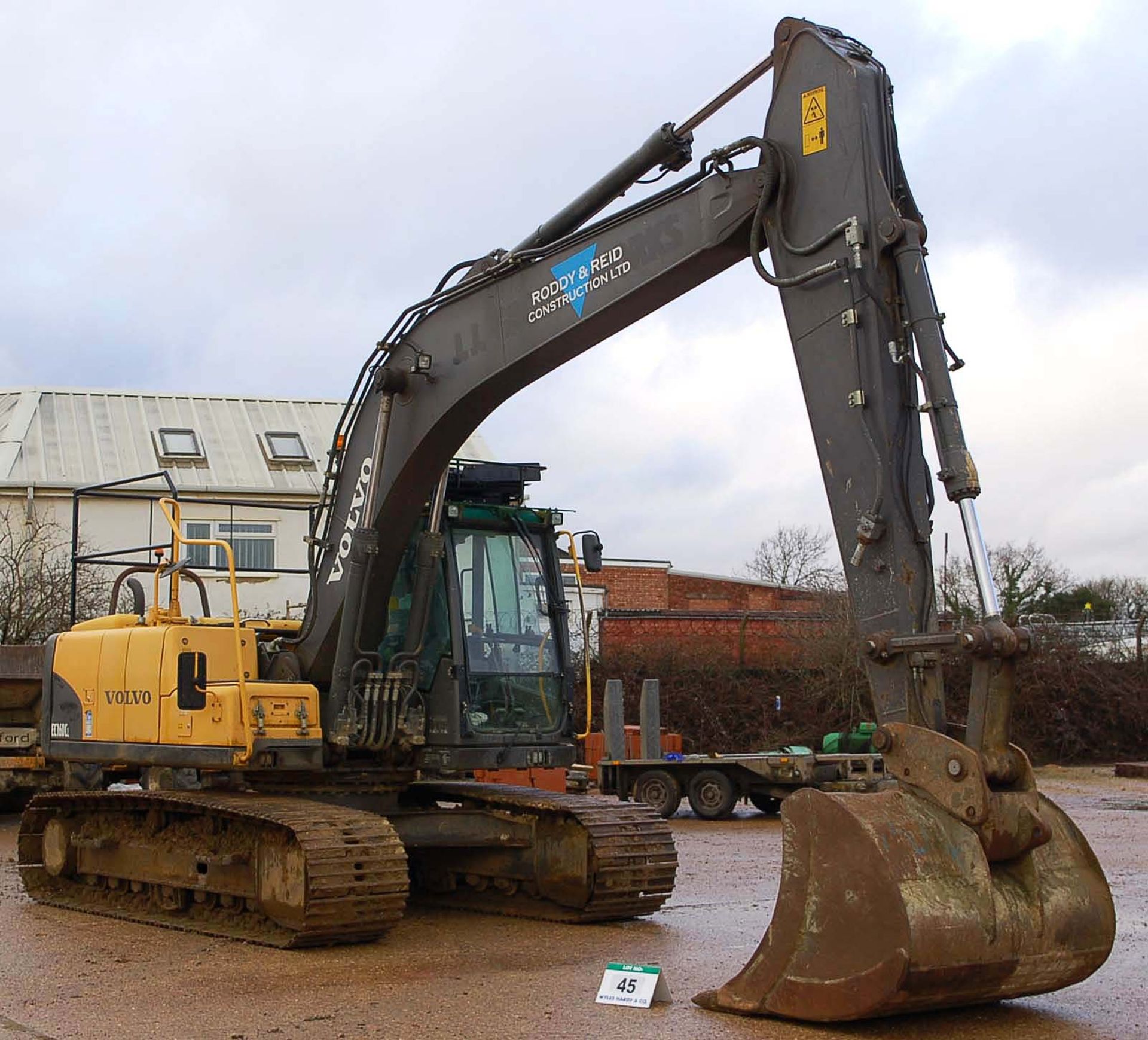 A VOLVO FEC160CL 16 Tonne 360 Degree Slew Tracked Excavator Serial Number: 120710 (2010) with Fitted