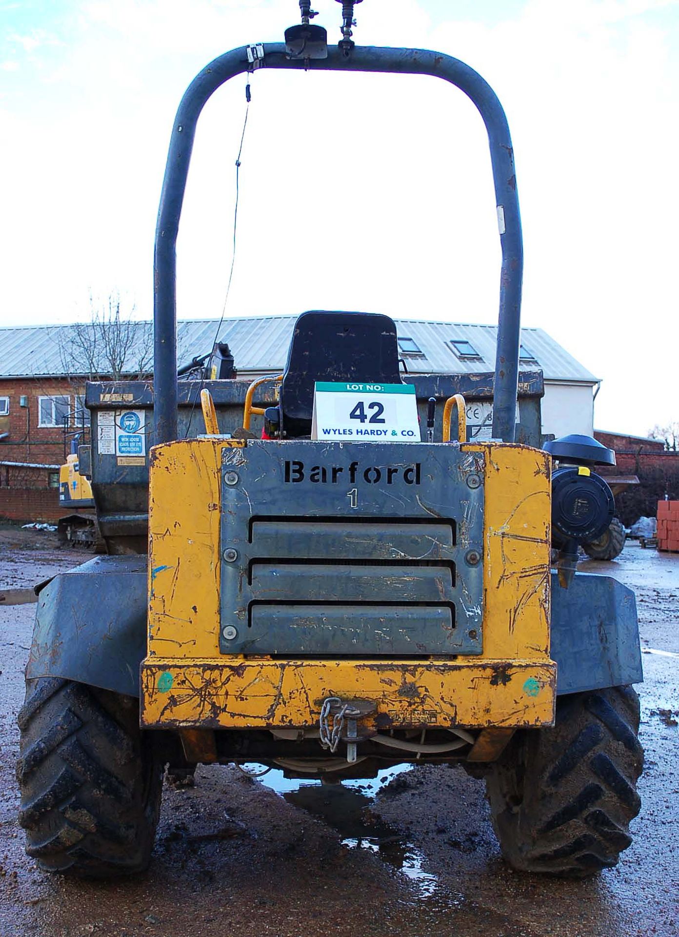 A 2006 BARFORD SX6000 6000Kg Capacity Straight Tip Articulated All Wheel Drive Site Dumper Serial - Image 4 of 5