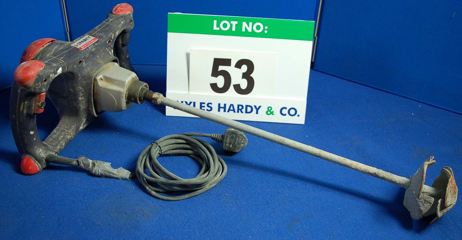 A SPARKY 240V AC 2-Speed Hand Held Paddle Mixer (for Spares/Repair due to dangerous Power Lead)