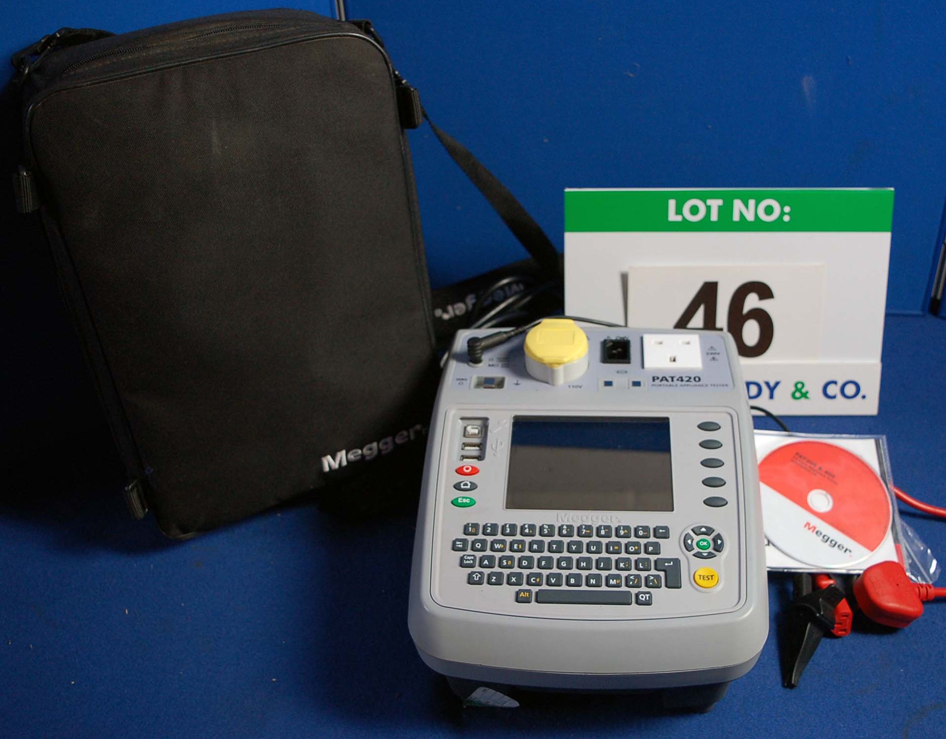 A MEGGER PAT420 Portable Appliance Tester in Soft Carry Case