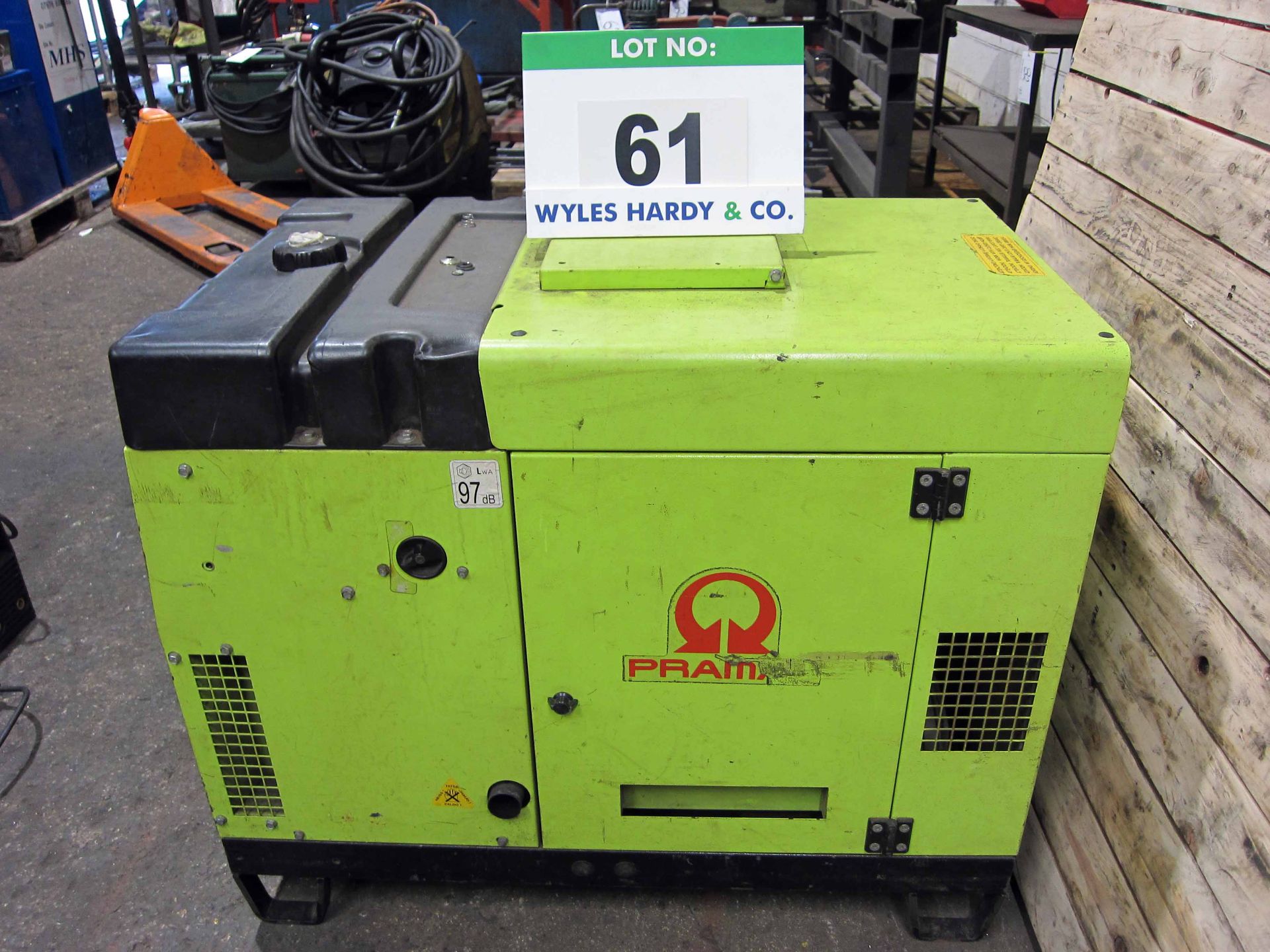 A PRAMAC Protech Model P12000 Petrol Generator with GX620 V Twin 14.9KW (20HP) engine, 230V/110V - Image 3 of 7