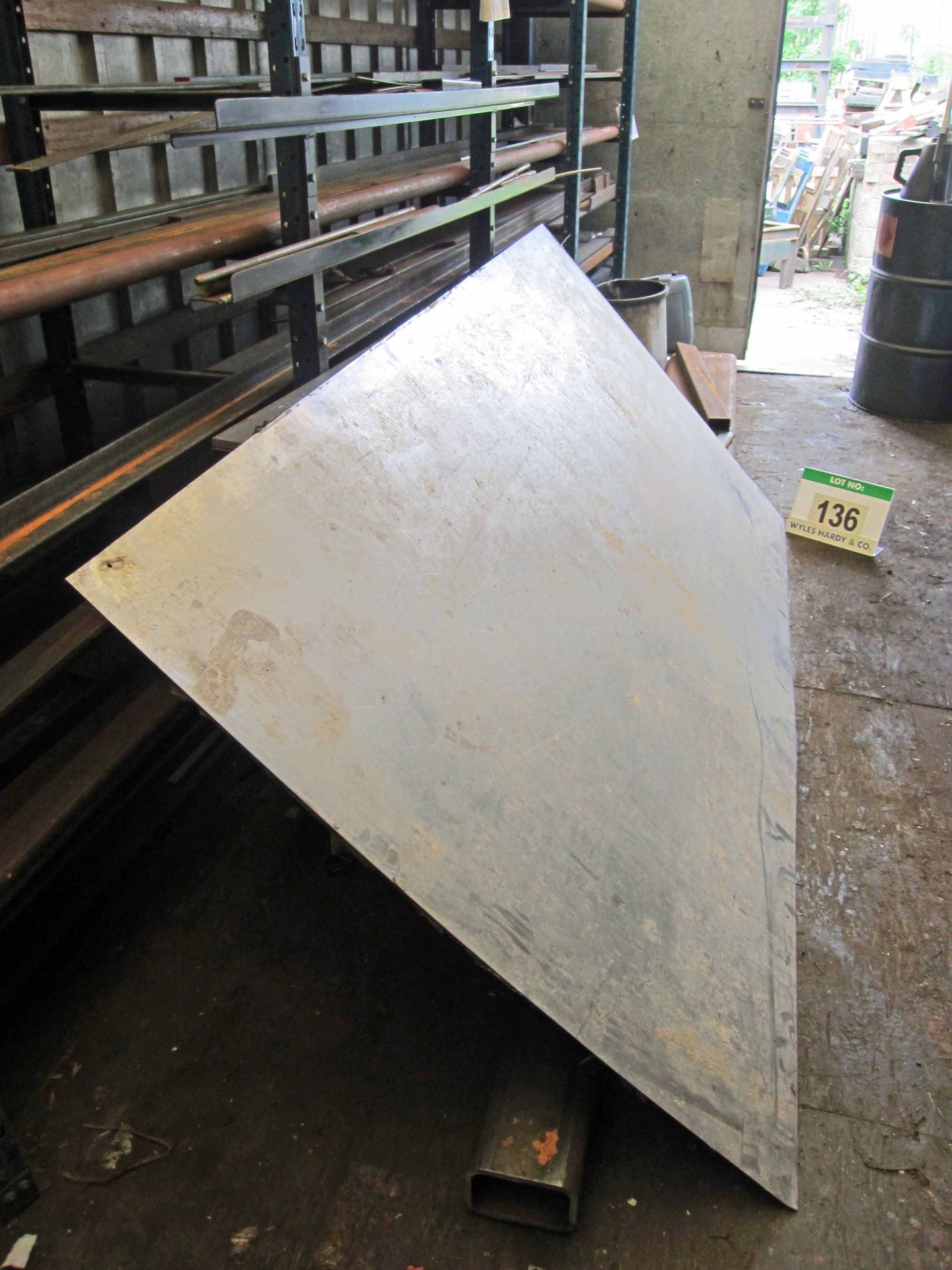 A Sheet of 2500mmm x 1250mm x 1.5mm of Stainless Steel