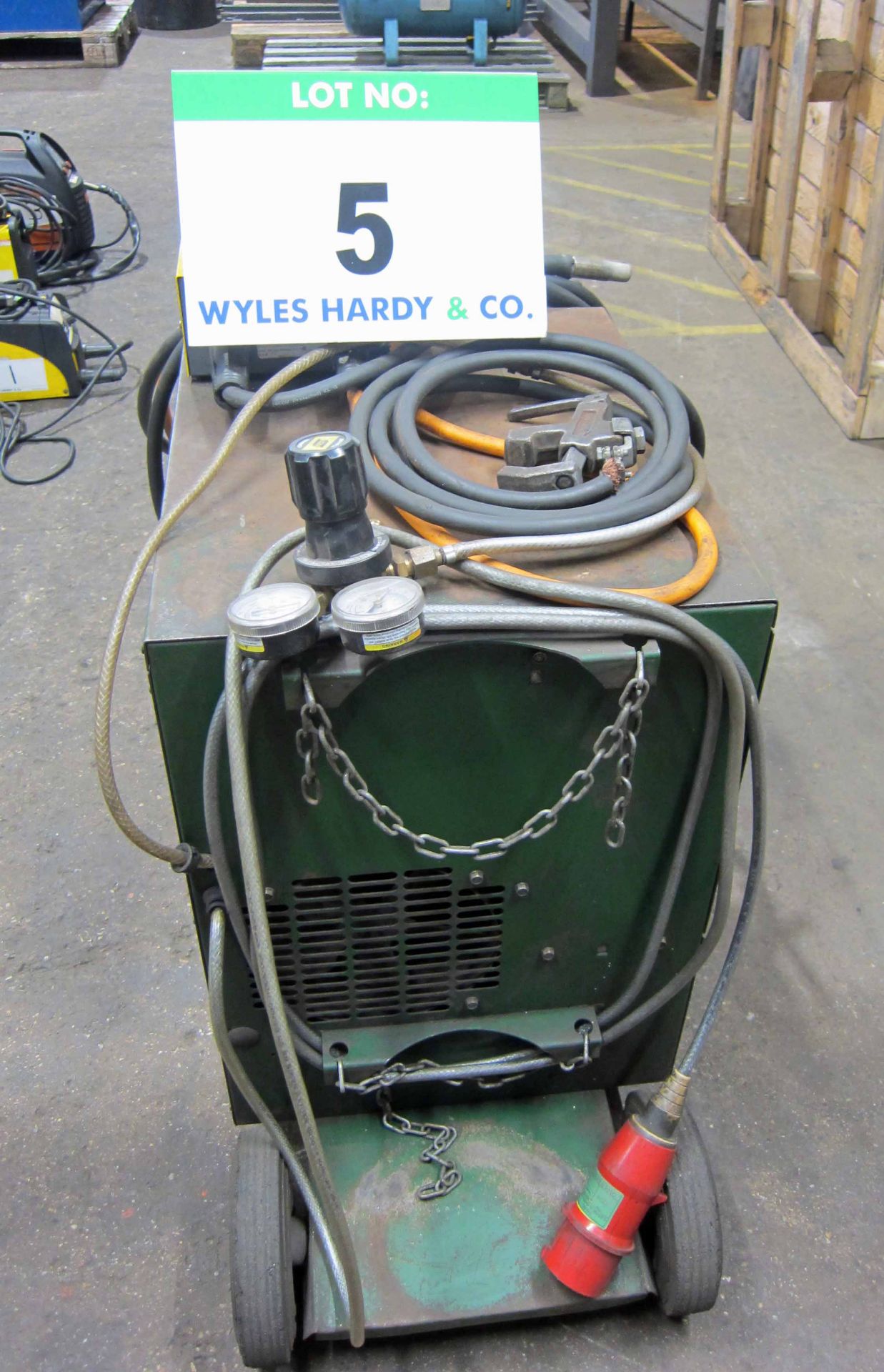 A MIGTRONIC Model Mig 300 Mig Welder complete with QUALITRONICS Voltage and Amp Meters and Gun, - Image 3 of 6