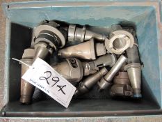 Eleven Various CLARKSON, OSBORN UK, etc. Milling Tool Holders, in Plastic Tote Bin (As Lotted)