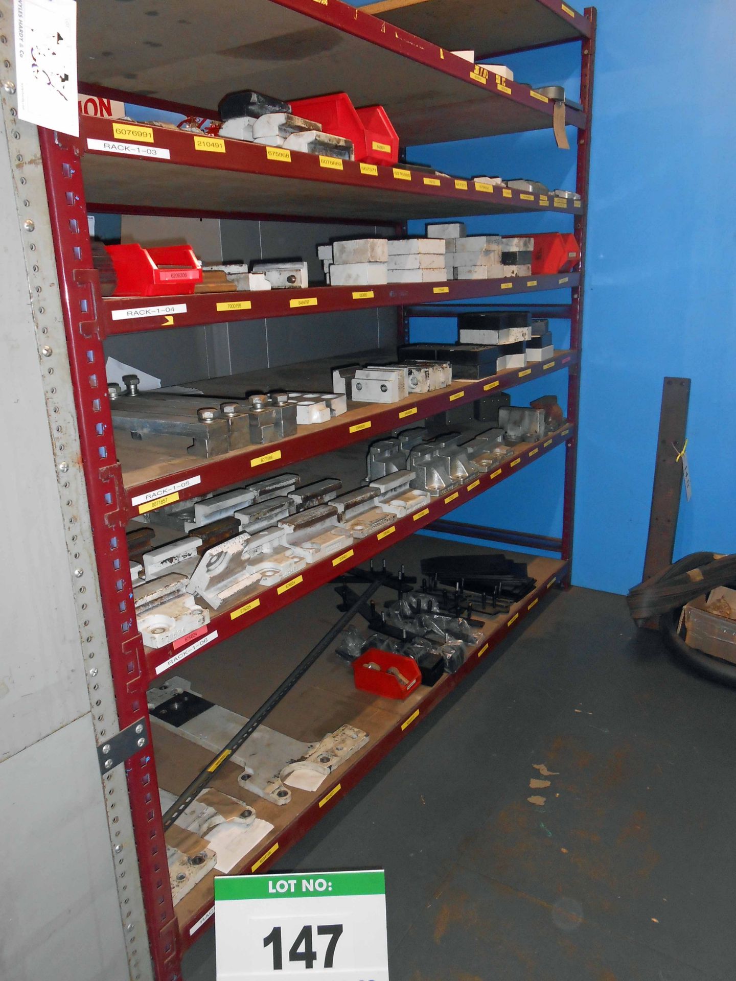 The Contents of One Rack comprising Assorted CASCADE Attachment Mounting Blocks and Hooks for