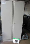 A BISLEY 6ft Grey Steel Double Door Cupboard with Part Bin fitted Interior and Contents of Milling