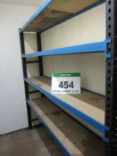 A 2100mm x 400mm x 2000mm Bay of Heavy Duty Shelving comprising Two Masts and Eight Beams