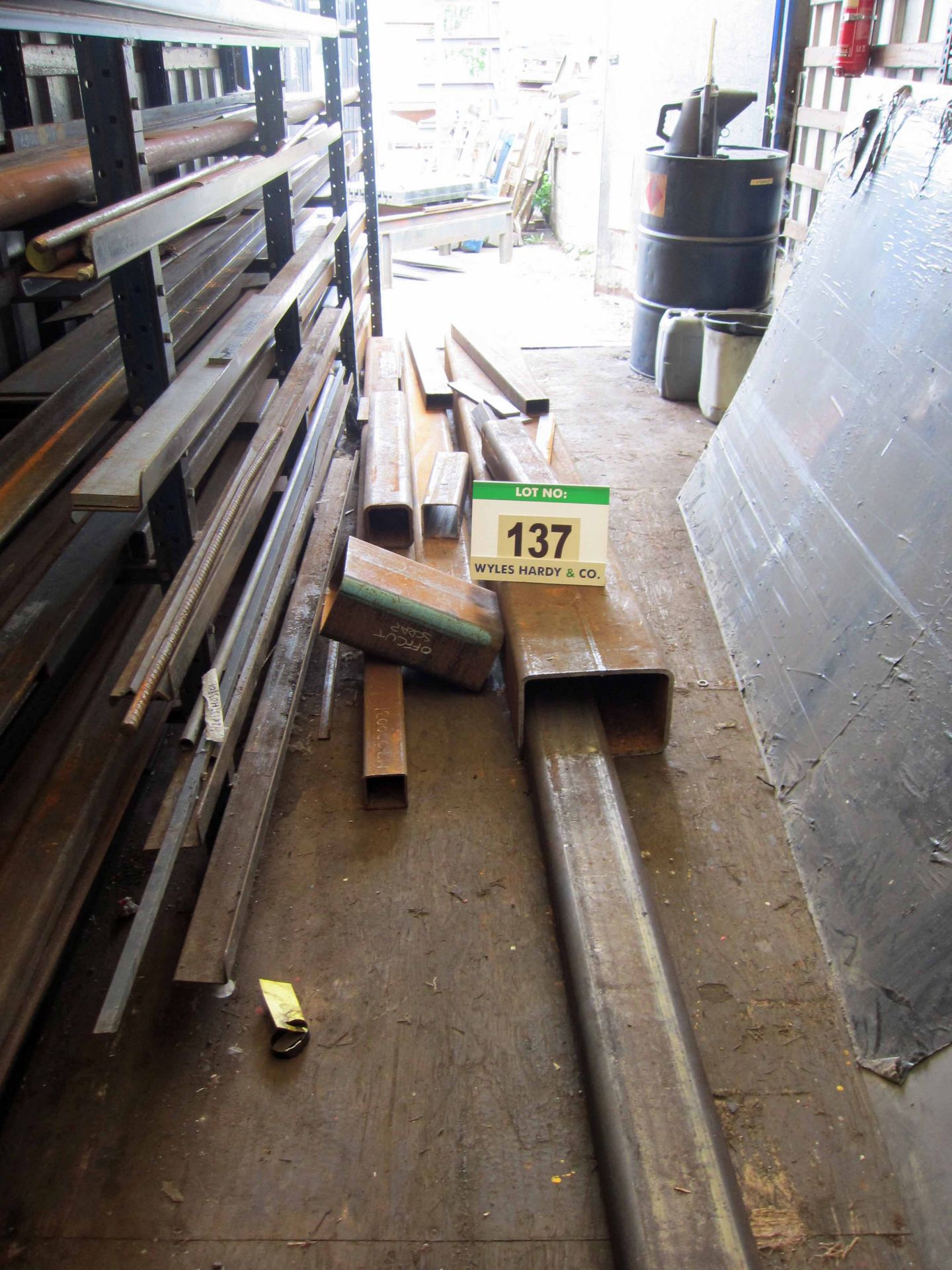 The Steel Stock Holding including Bar, Tube, Flat, Angle, Box Section, etc. (As Lotted includes - Image 8 of 13