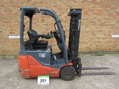 A TOYOTA Traigo 48 15 Model 8FBET15 Spec. FSW-EO11, Battery Electric Forklift Truck, 1500Kg capacity