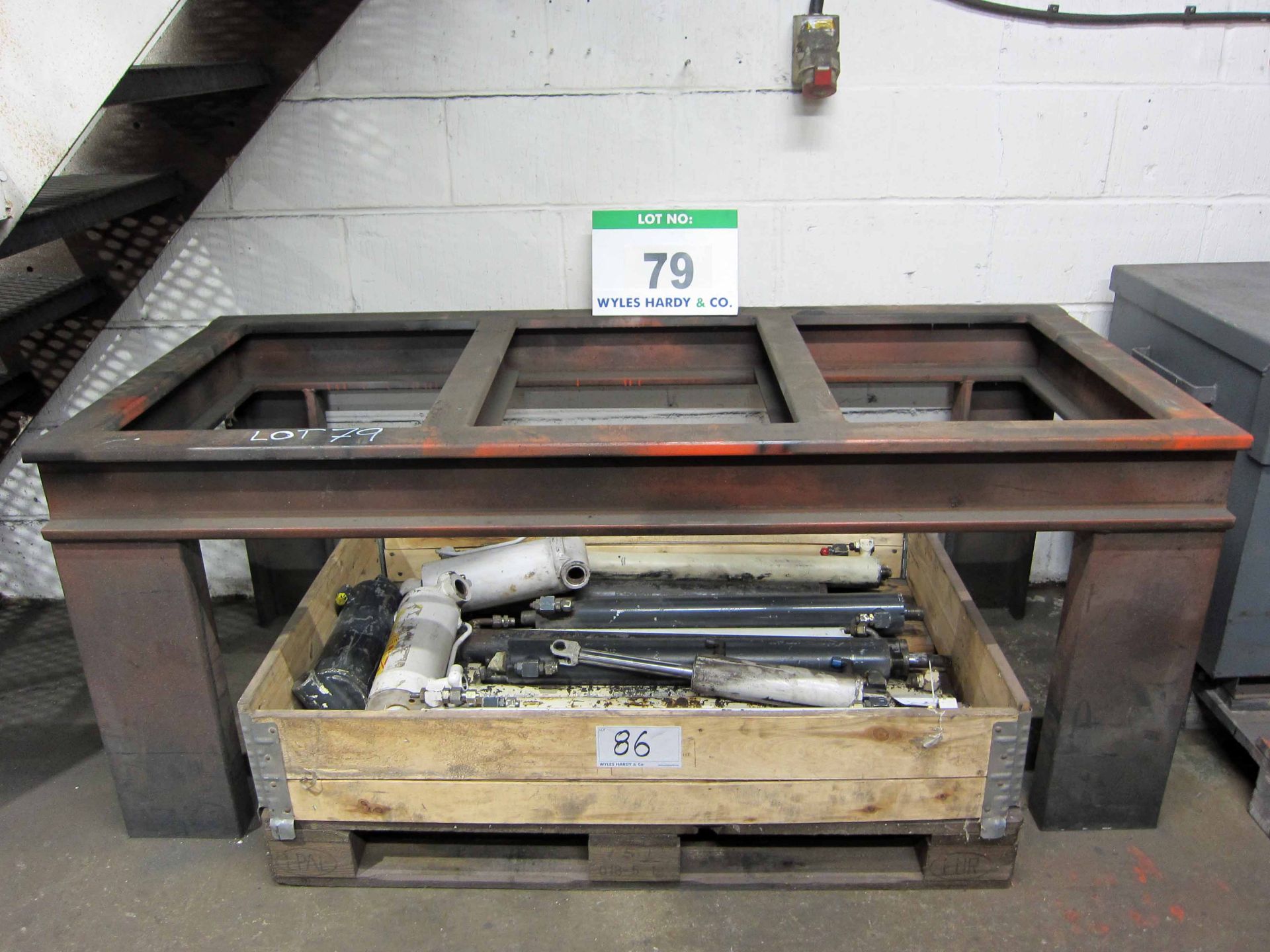 A 1790mm x 790mm Heavy Steel Open Frame Welding Bench