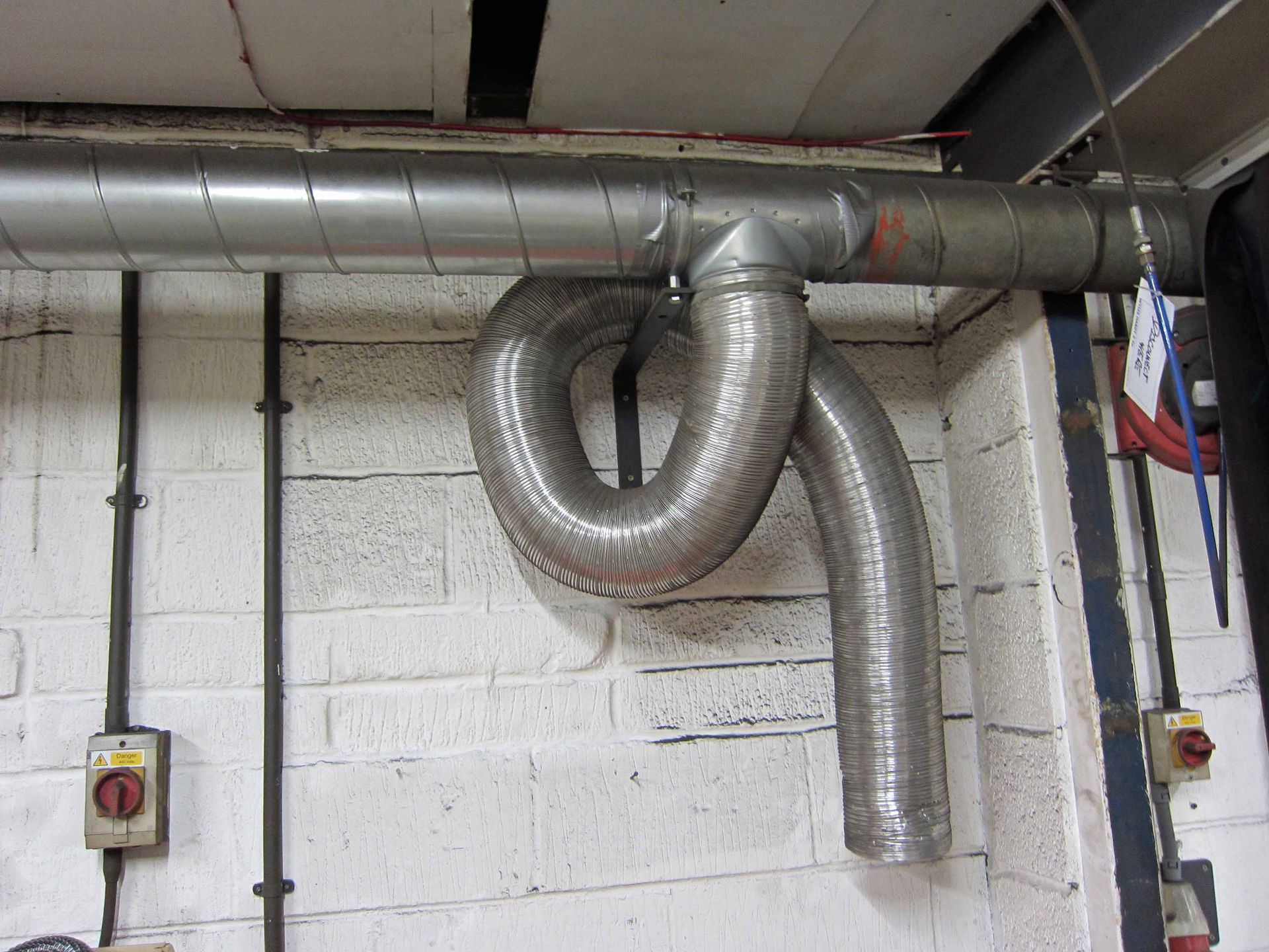 The Fume Extraction System throughout comprising Two Articulating Nozzles and Wall mounts, - Image 2 of 8