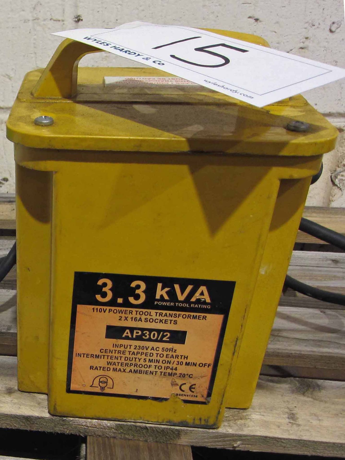 A 3.3 KVA 2-Outlet 110V Site Transformer - Image 2 of 2