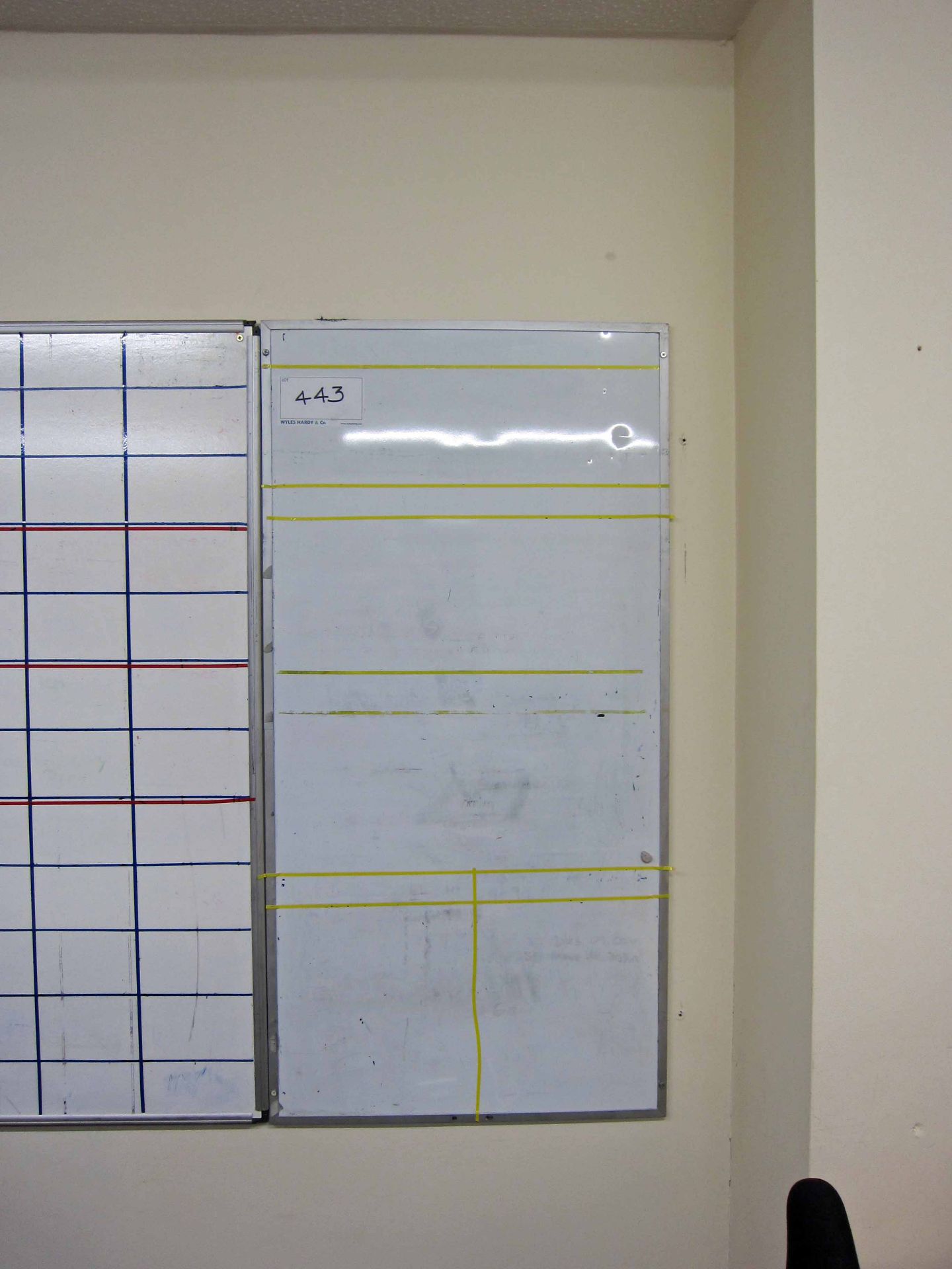 Three Various Wipe Boards including 2-Week Planner, 1800mm x 1200mm, 600mm x 1200mm and 900mm x - Image 3 of 3