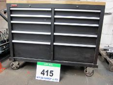 A CSPS 1017mm x 455mm x 950mm Workshop 10-Drawer Tool Chest of Two sets of Five Side by Side